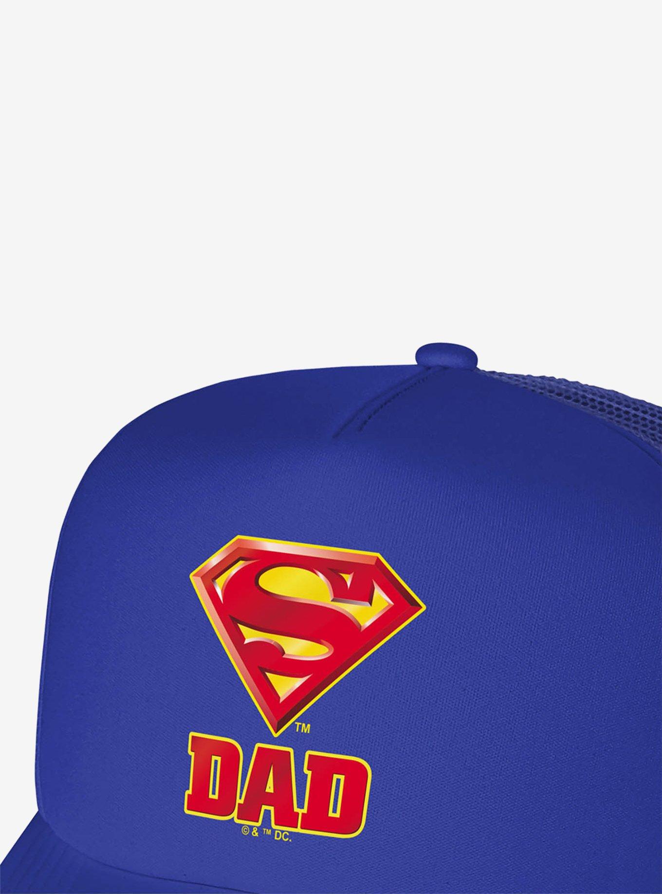 Superman Super Dad Shield Logo Foam Trucker Hat, , hi-res