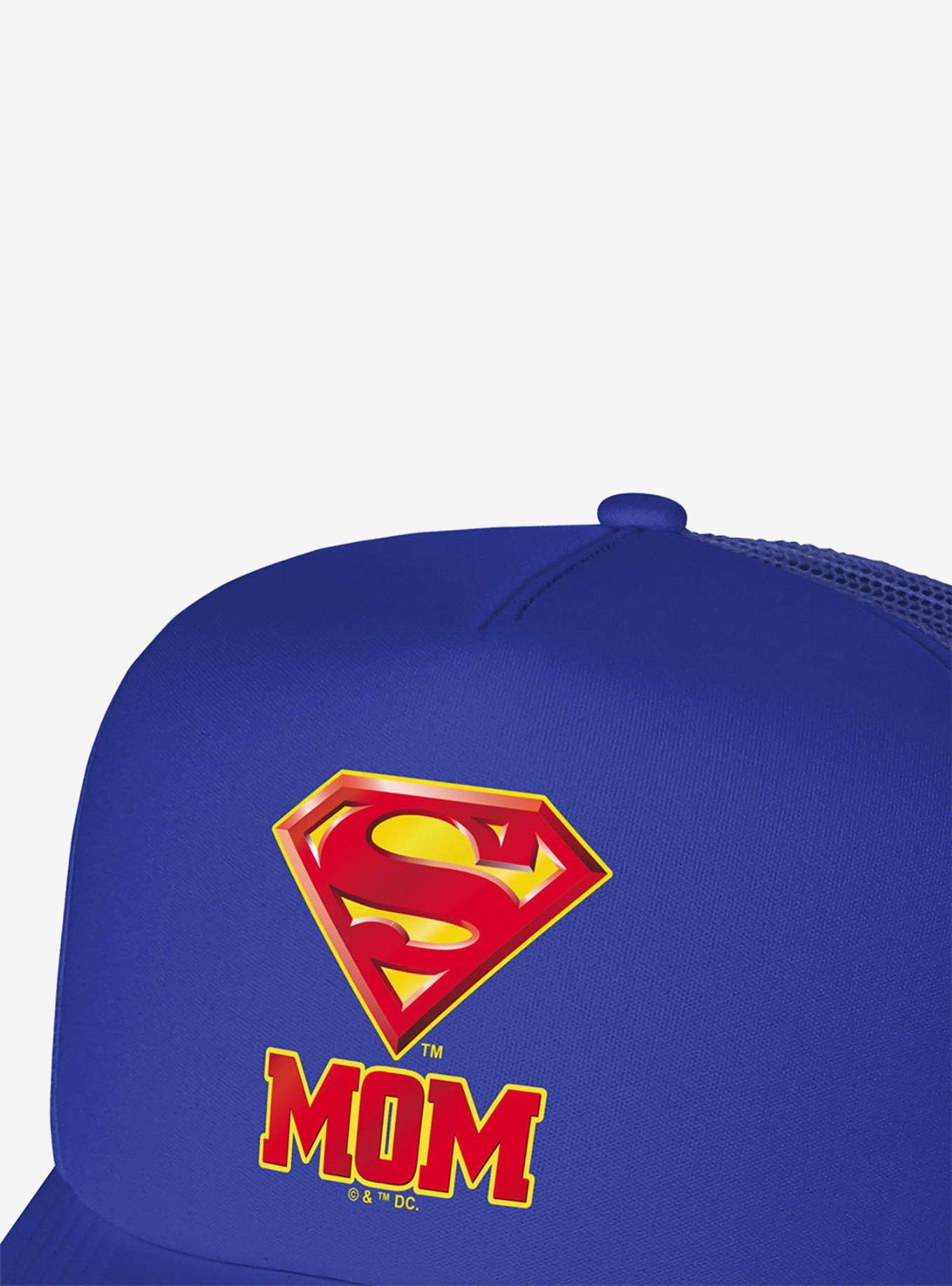 Superman Super Mom Shield Logo Foam Trucker Hat, , hi-res