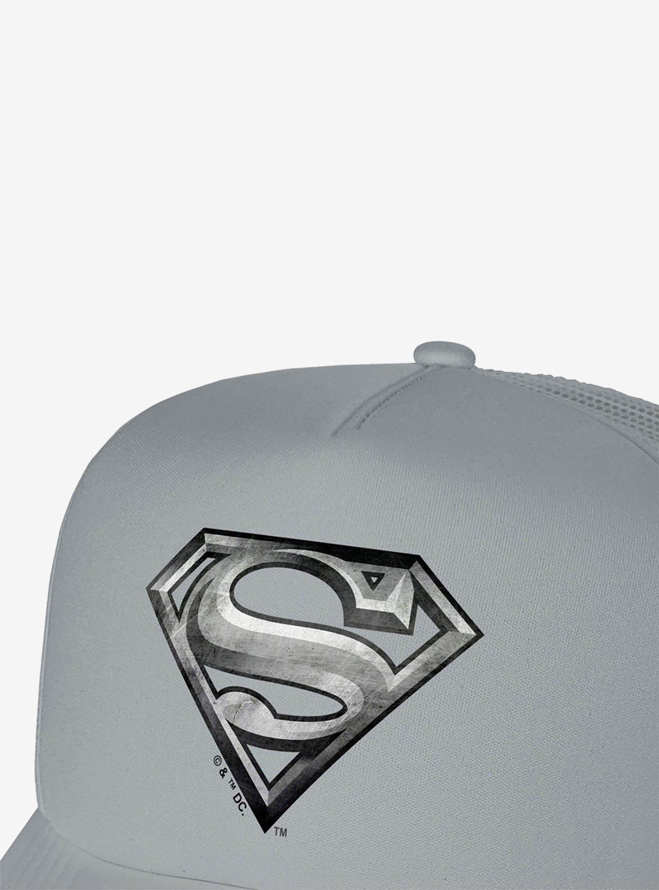 Superman Steel Logo Foam Trucker Hat, , hi-res