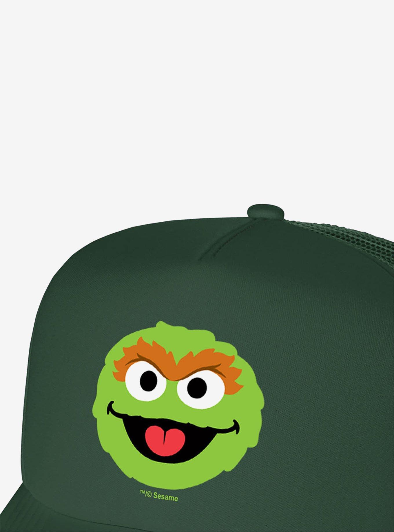 Sesame Street Oscar Head Foam Trucker Hat, , hi-res