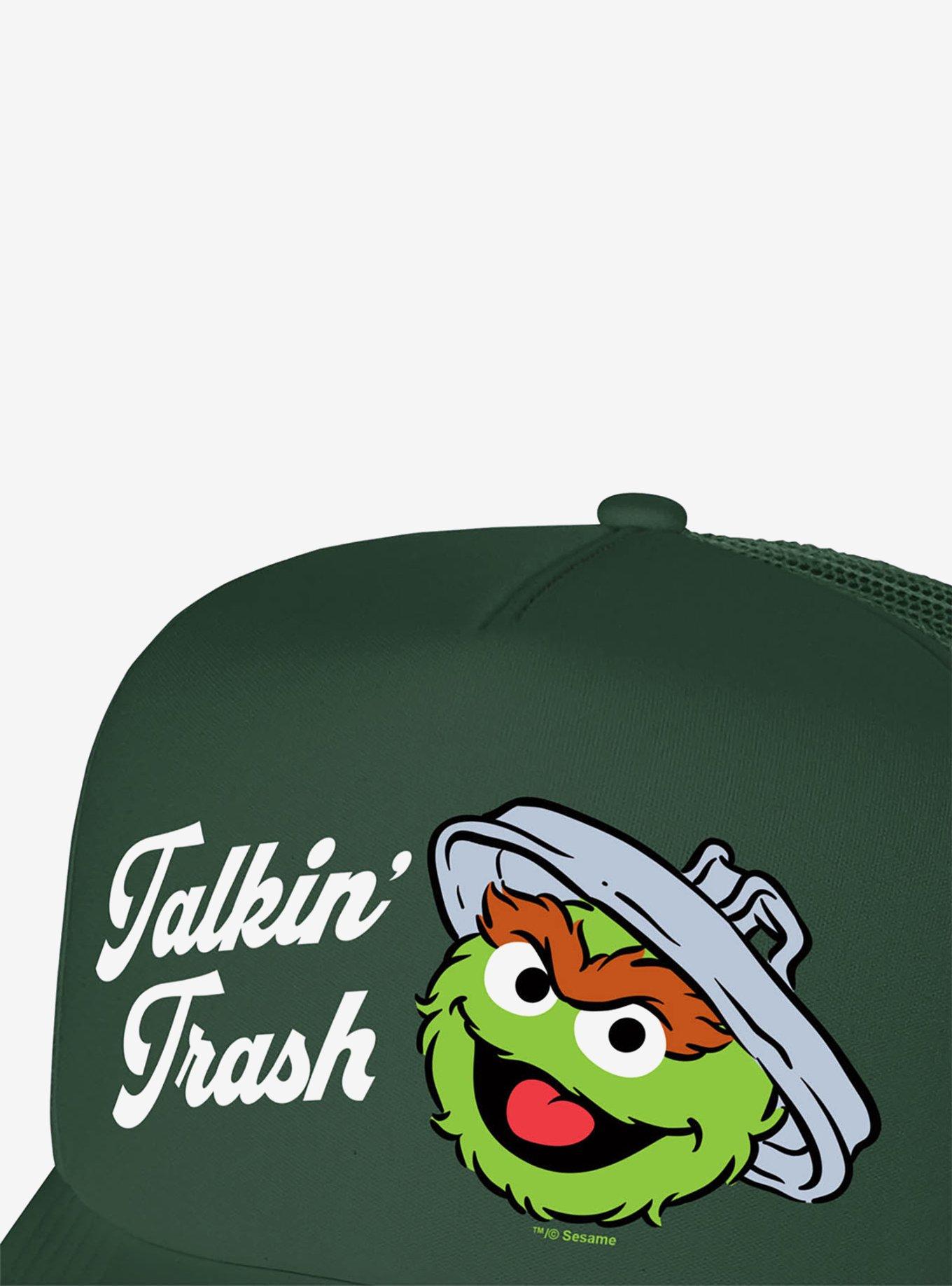 Sesame Street Oscar The Grouch Talkin' Trash Foam Trucker Hat, , hi-res