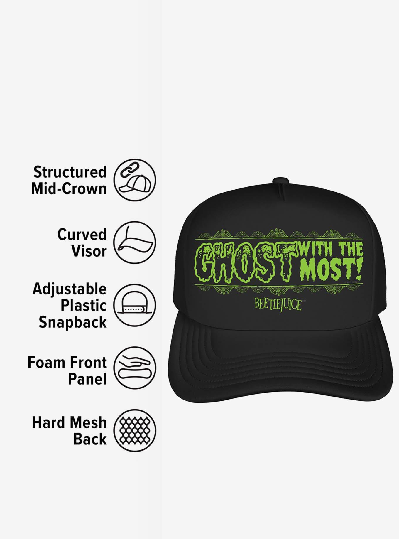 Beetlejuice Ghost With The Most Foam Trucker Hat, , alternate