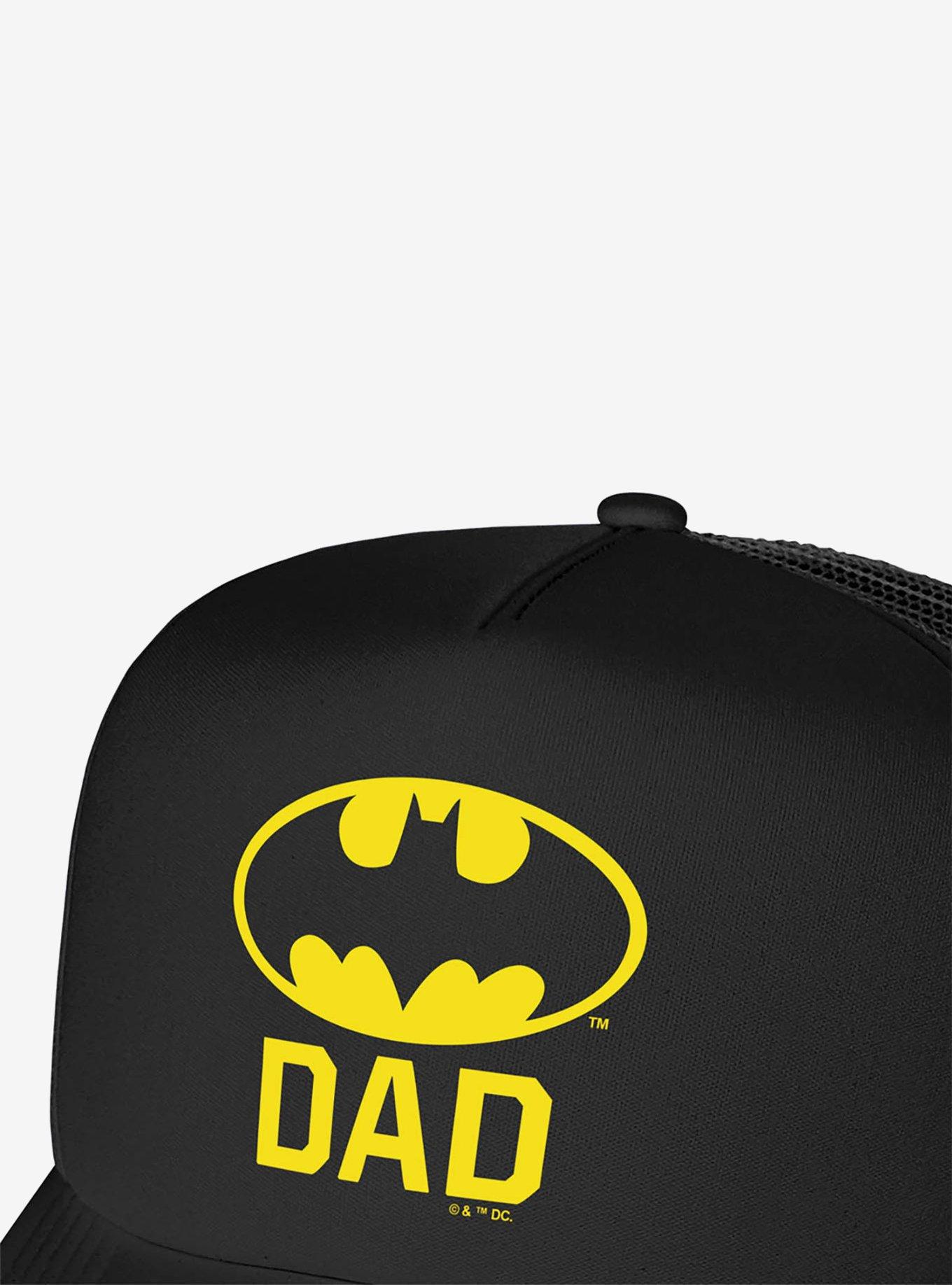 Batman Bat Dad Shield Logo Foam Trucker Hat, , hi-res