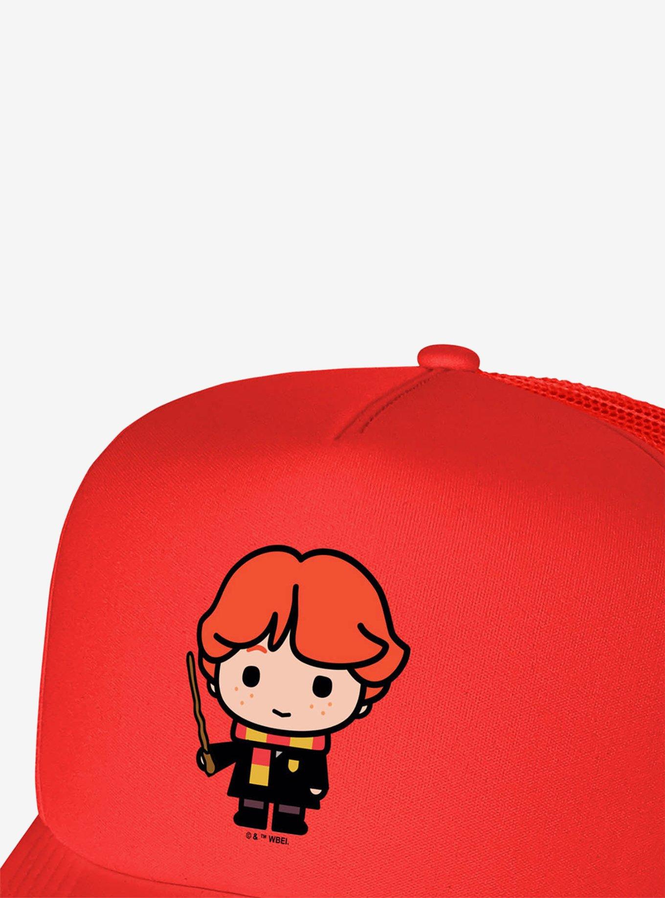 Harry Potter Ron Cute Chibi Character Foam Trucker Hat, , hi-res