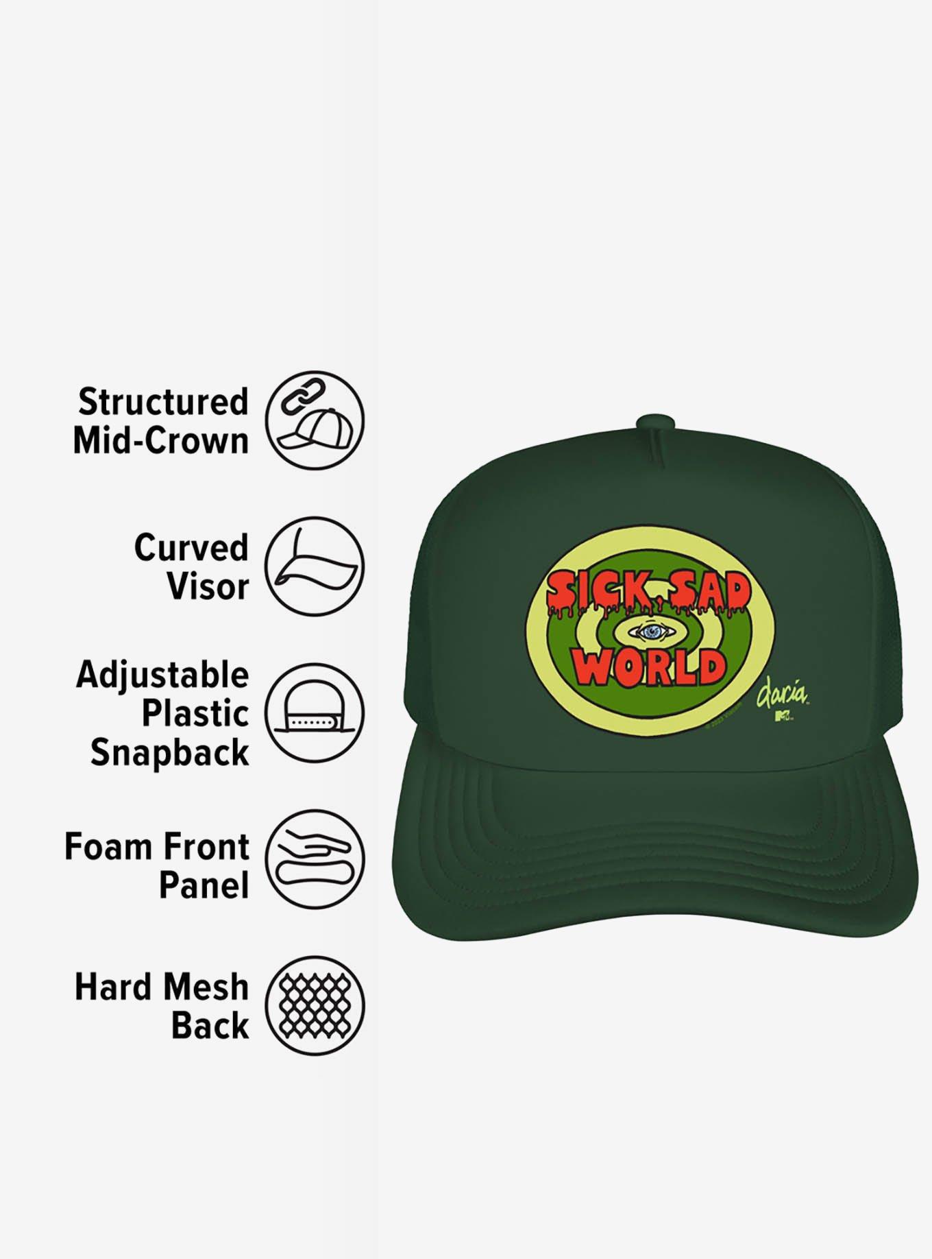 Daria Sick Sad World Foam Trucker Hat, , alternate
