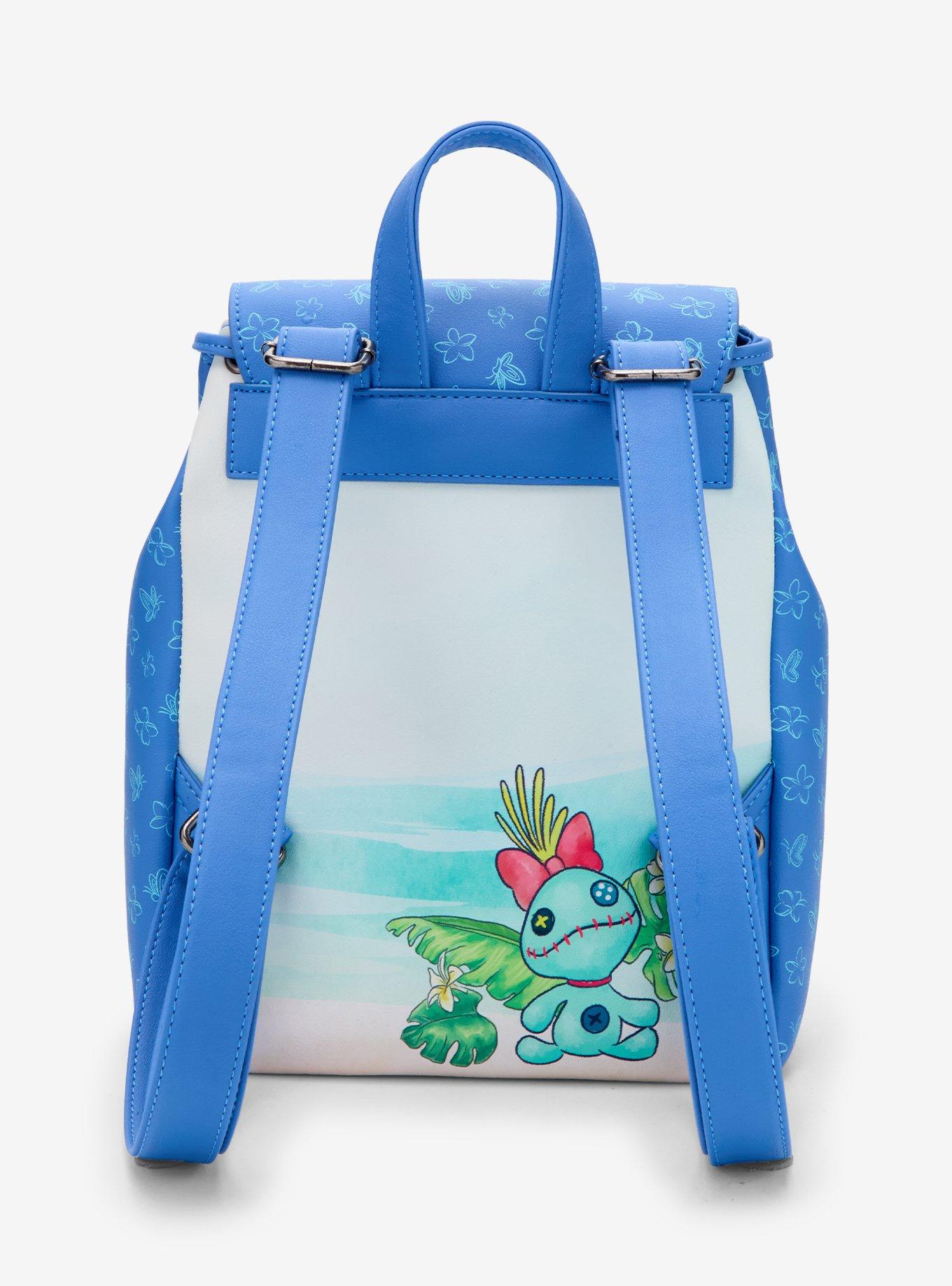 Loungefly Disney Stitch Scrump Butterfly Slouch Mini Backpack, , alternate