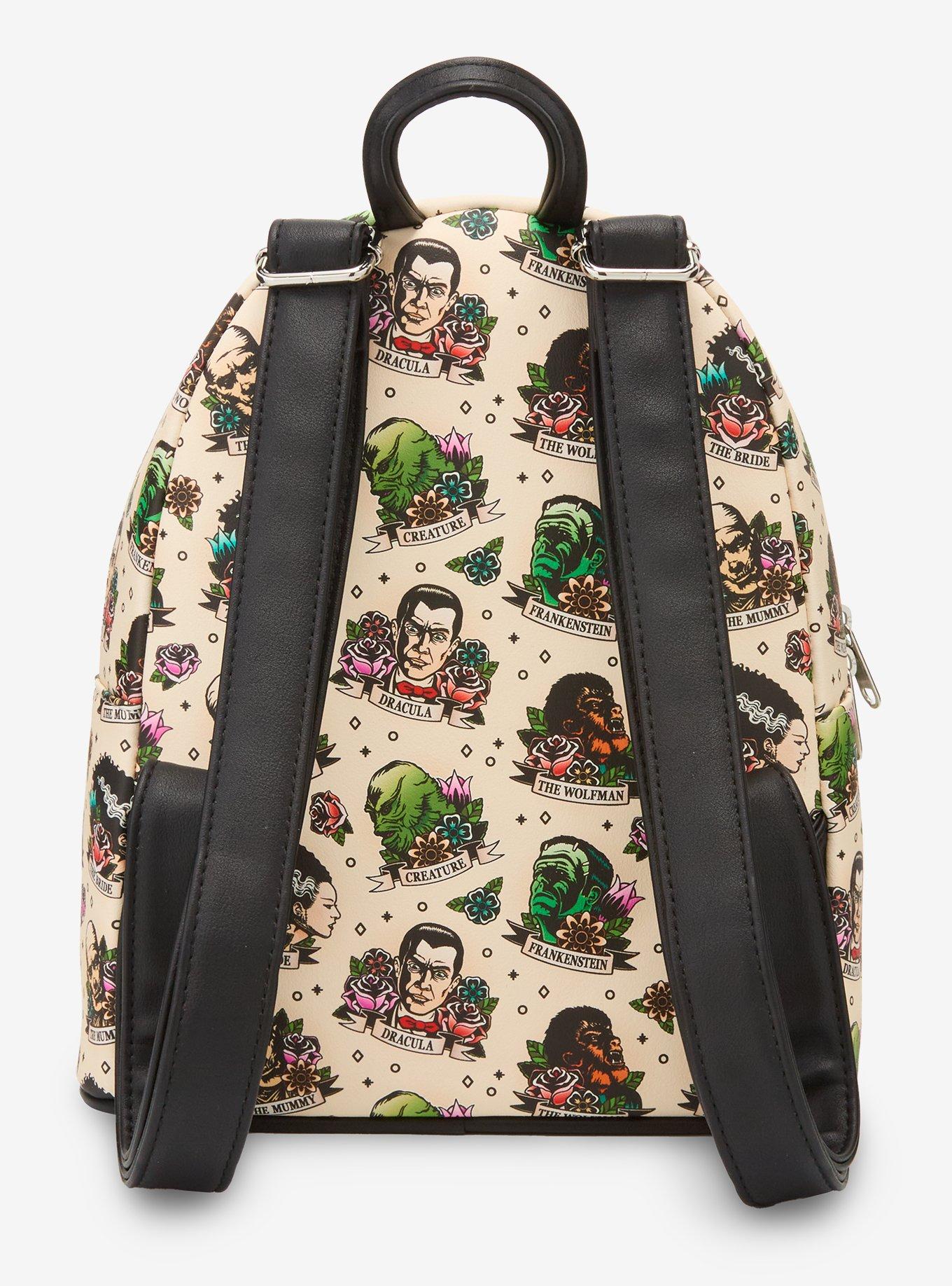 Loungefly Universal Monsters Tattoo Art Mini Backpack, , alternate