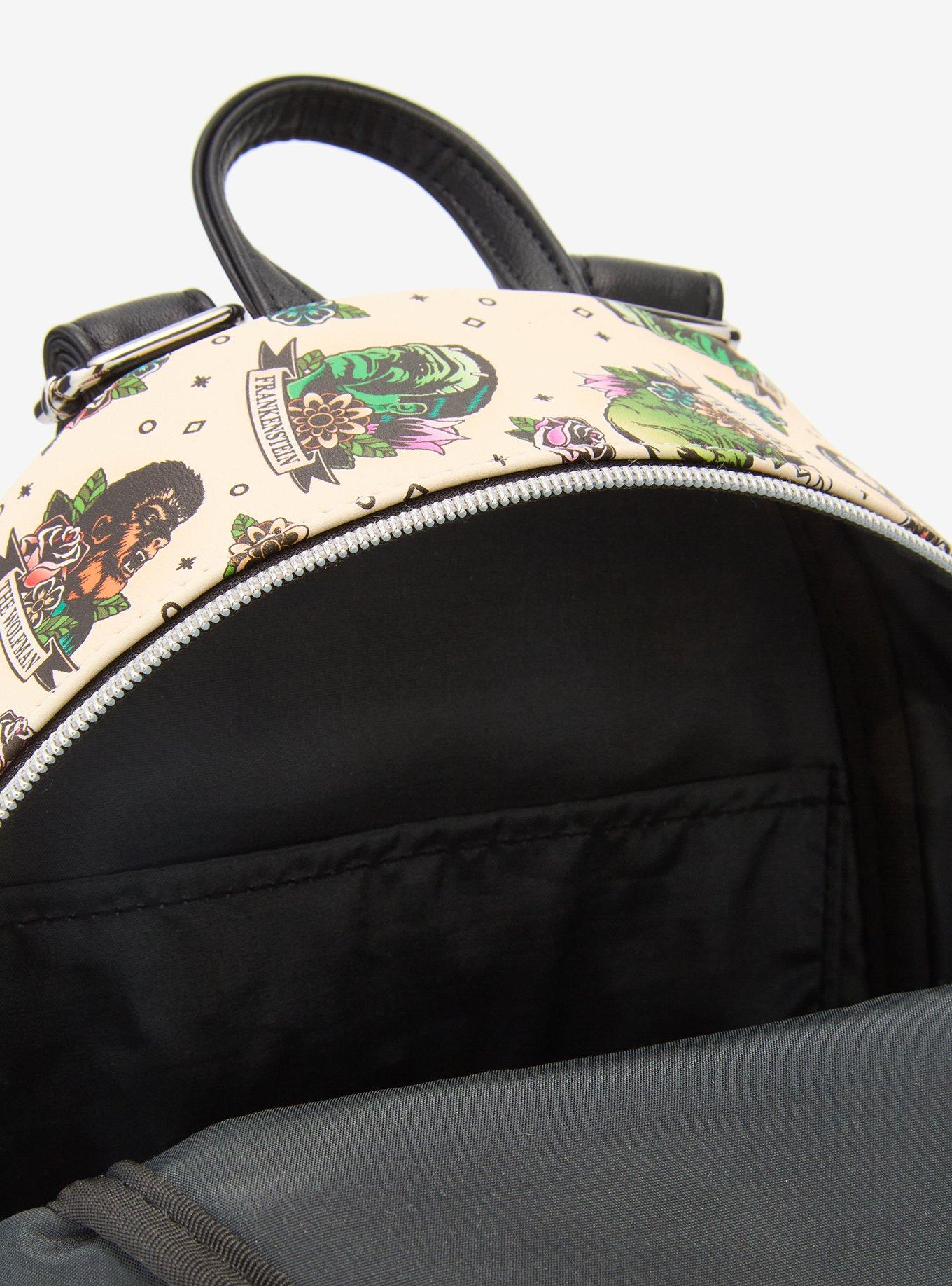 Loungefly Universal Monsters Tattoo Art Mini Backpack, , alternate