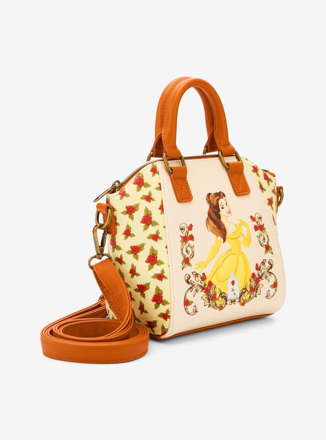 Loungefly Disney Beauty And The Beast Floral Mini Satchel Bag, , hi-res