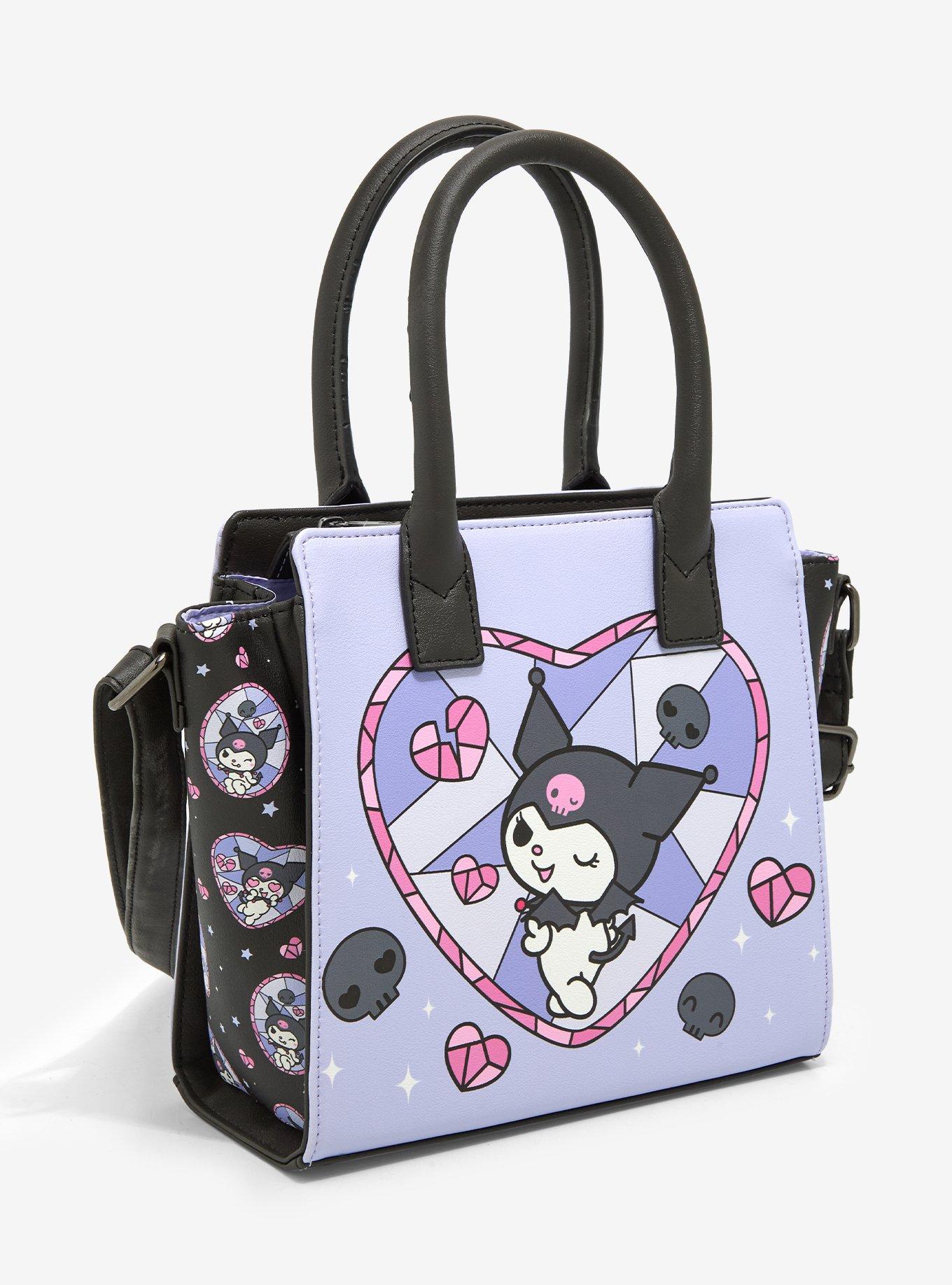 Kuromi Heart Stained Glass Satchel Crossbody Bag, , hi-res