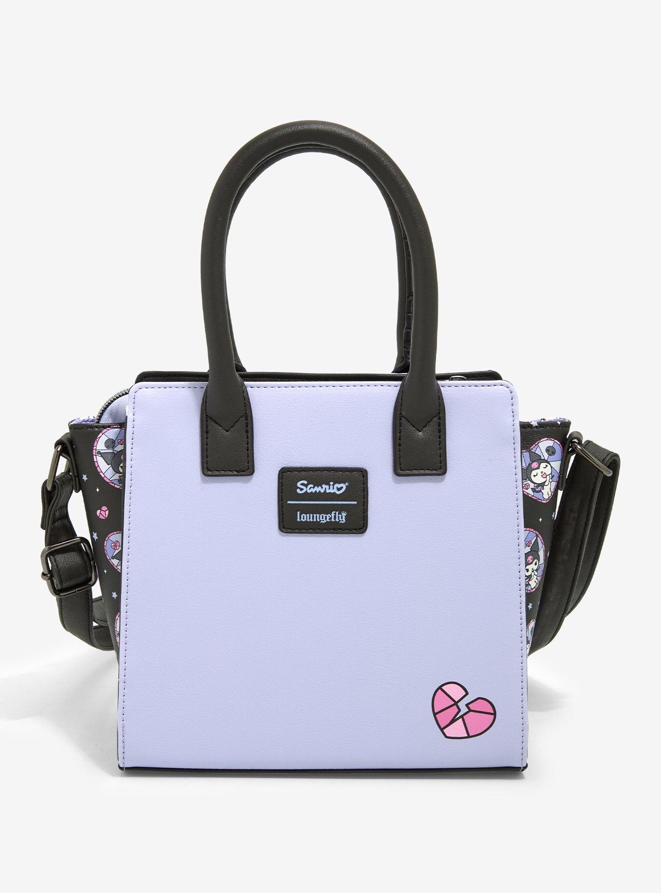 Kuromi Heart Stained Glass Satchel Crossbody Bag, , alternate