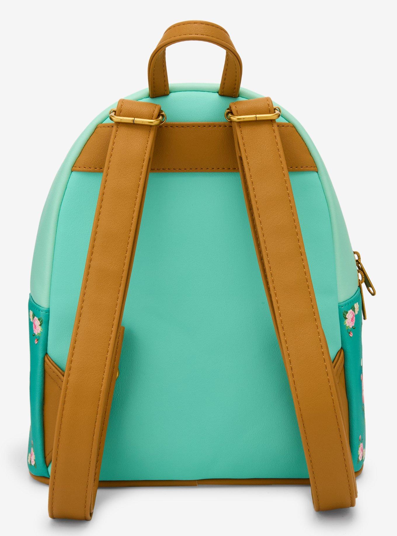 Loungefly Disney Bambi Floral Turquoise Mini Backpack, , alternate