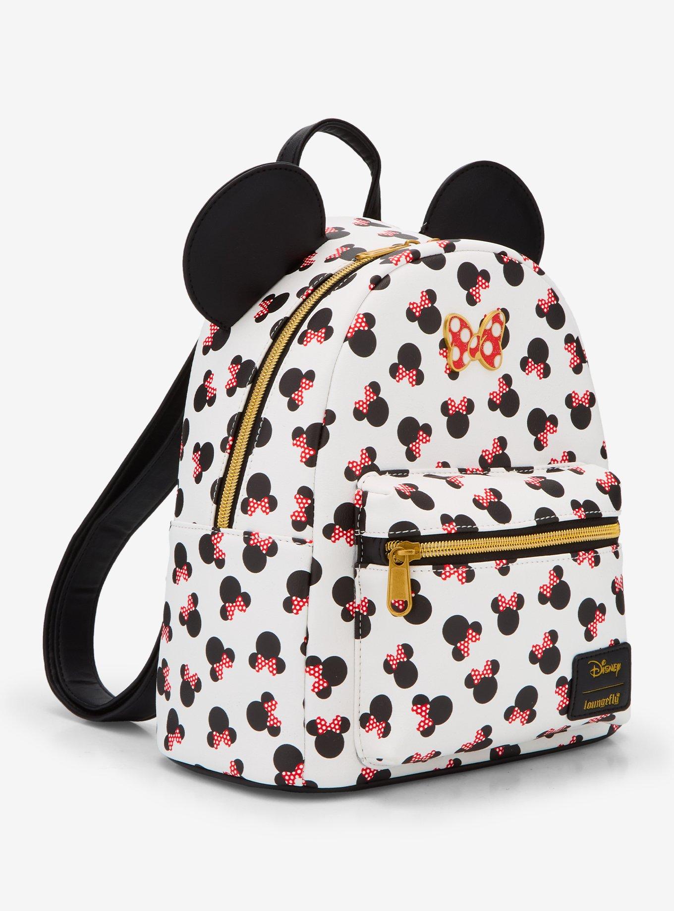 Loungefly Disney Minnie Mouse Ears & Bows Mini Backpack, , hi-res