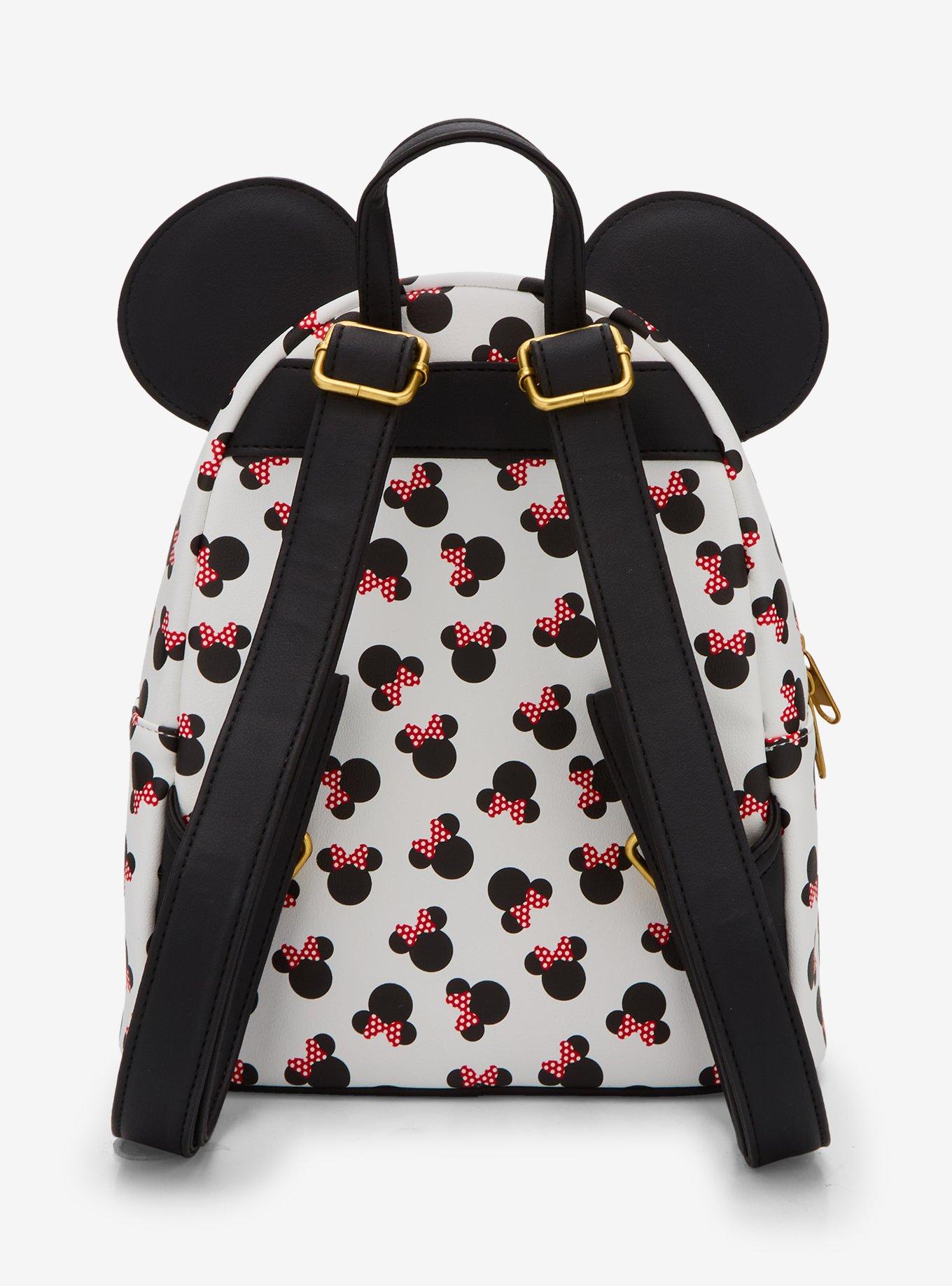 Loungefly Disney Minnie Mouse Ears & Bows Mini Backpack, , alternate