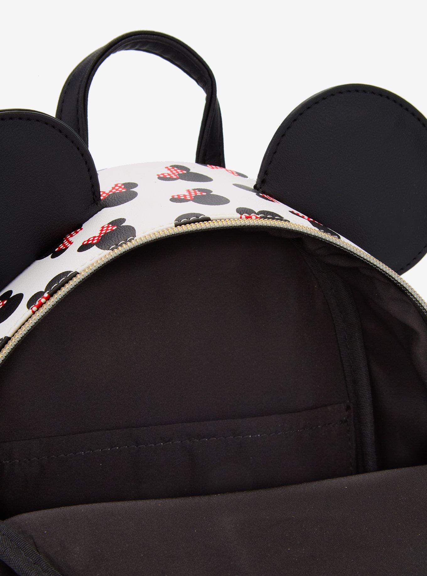 Loungefly Disney Minnie Mouse Ears & Bows Mini Backpack, , alternate