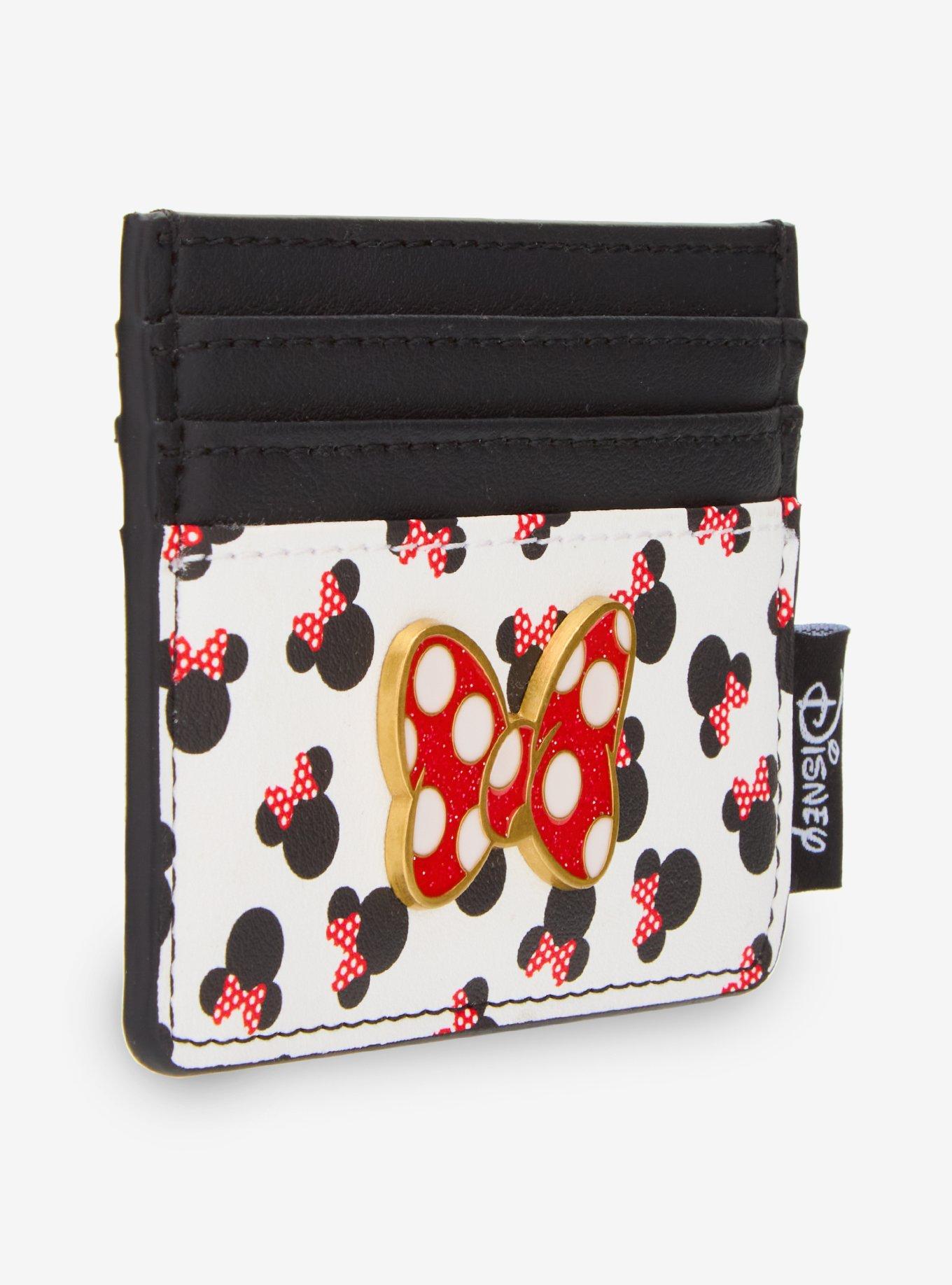 Loungefly Disney Minnie Mouse Ears & Bows Cardholder, , hi-res