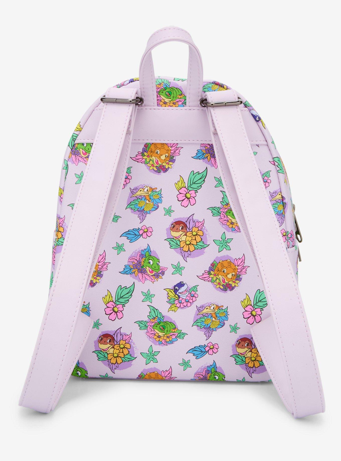 Loungefly The Land Before Time Dinosaurs Floral Mini Backpack, , alternate