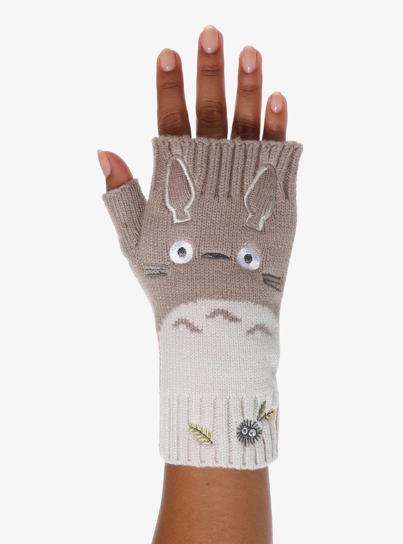 Studio Ghibli® My Neighbor Totoro Face Fingerless Gloves, , hi-res
