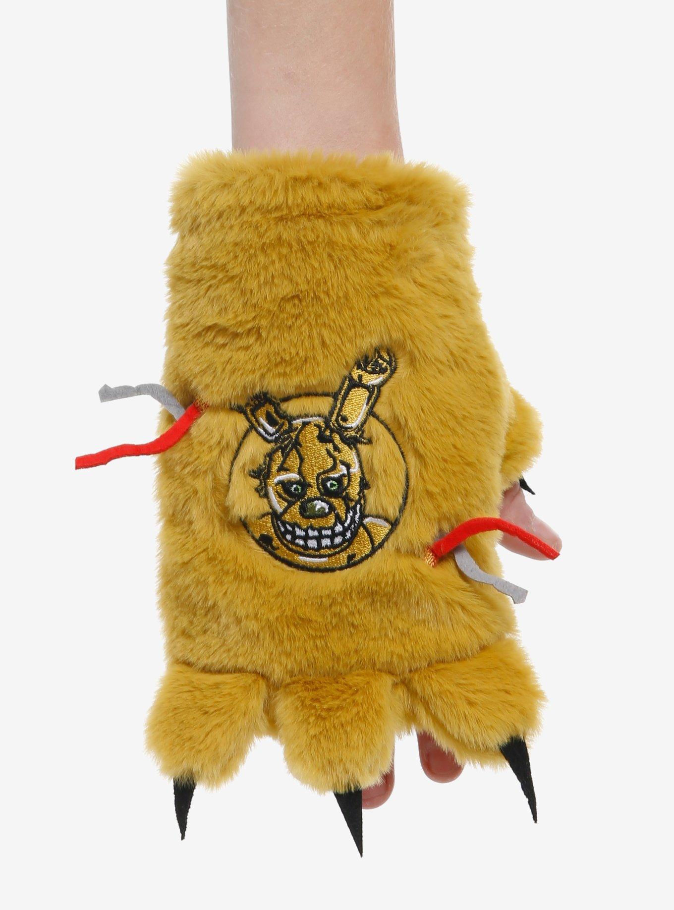 Five Nights At Freddy's Springtrap Plush Fingerless Gloves, , hi-res