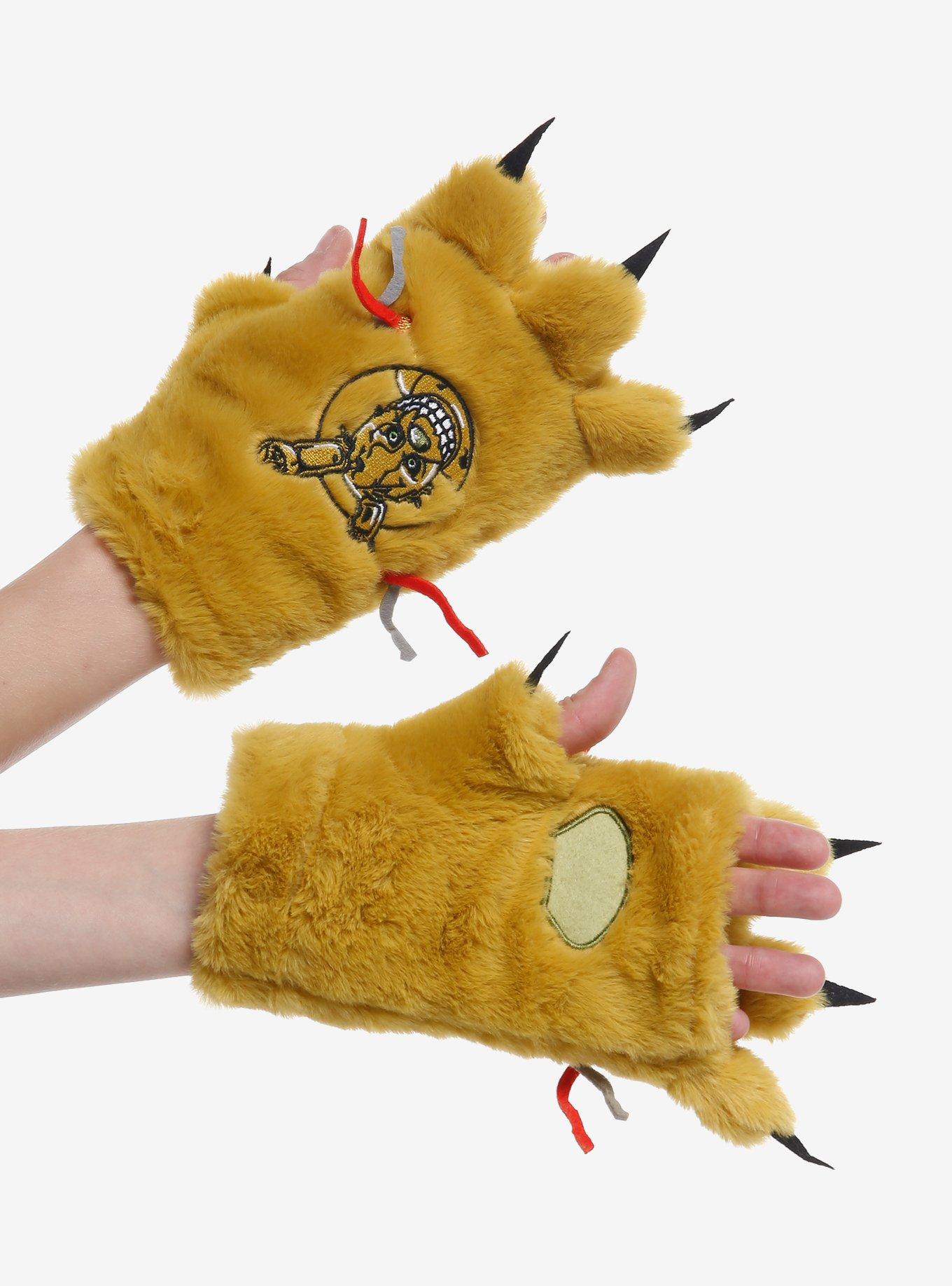 Five Nights At Freddy's Springtrap Plush Fingerless Gloves, , alternate