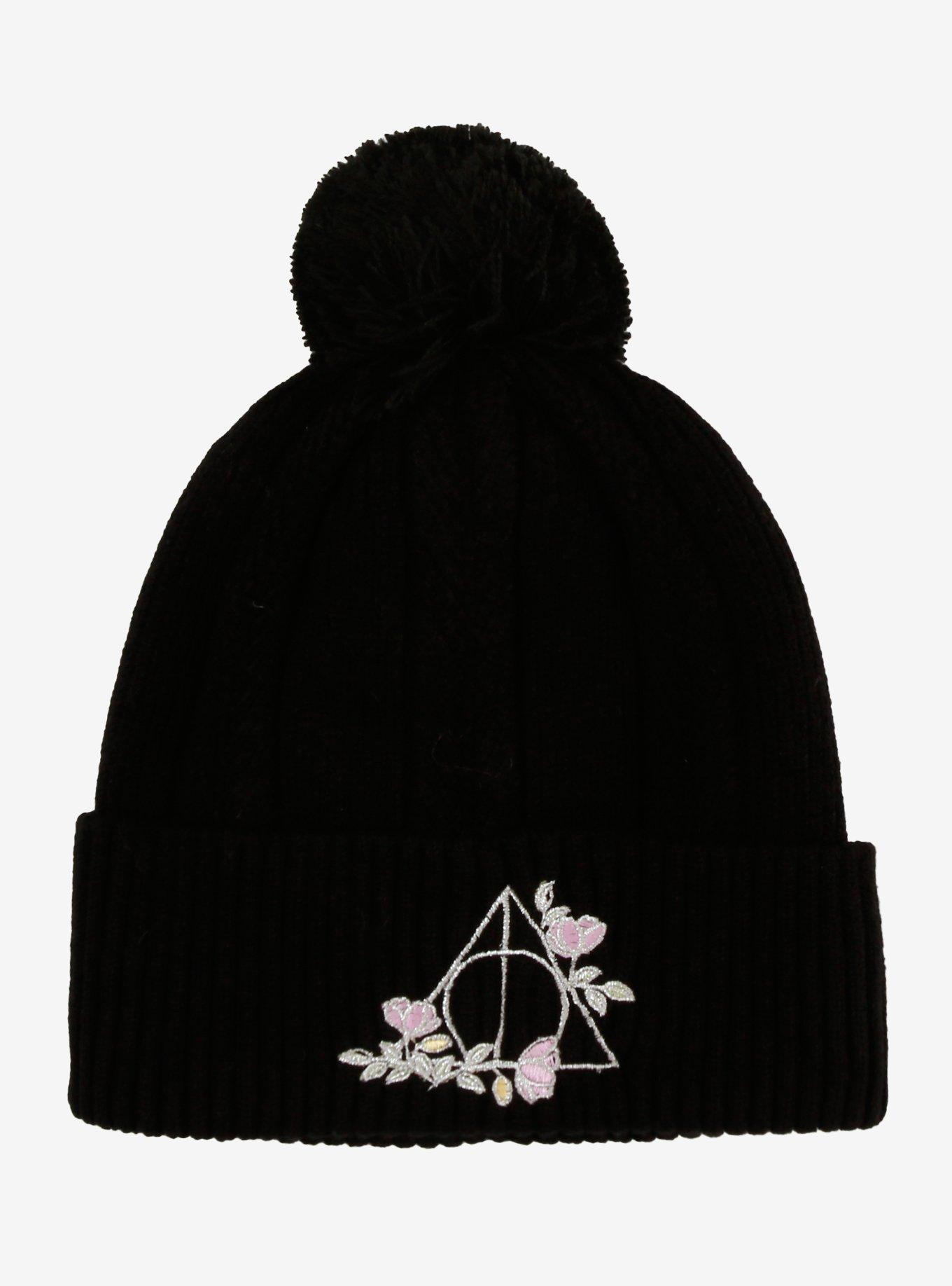 Harry Potter Deathly Hallows Pom Beanie, , hi-res