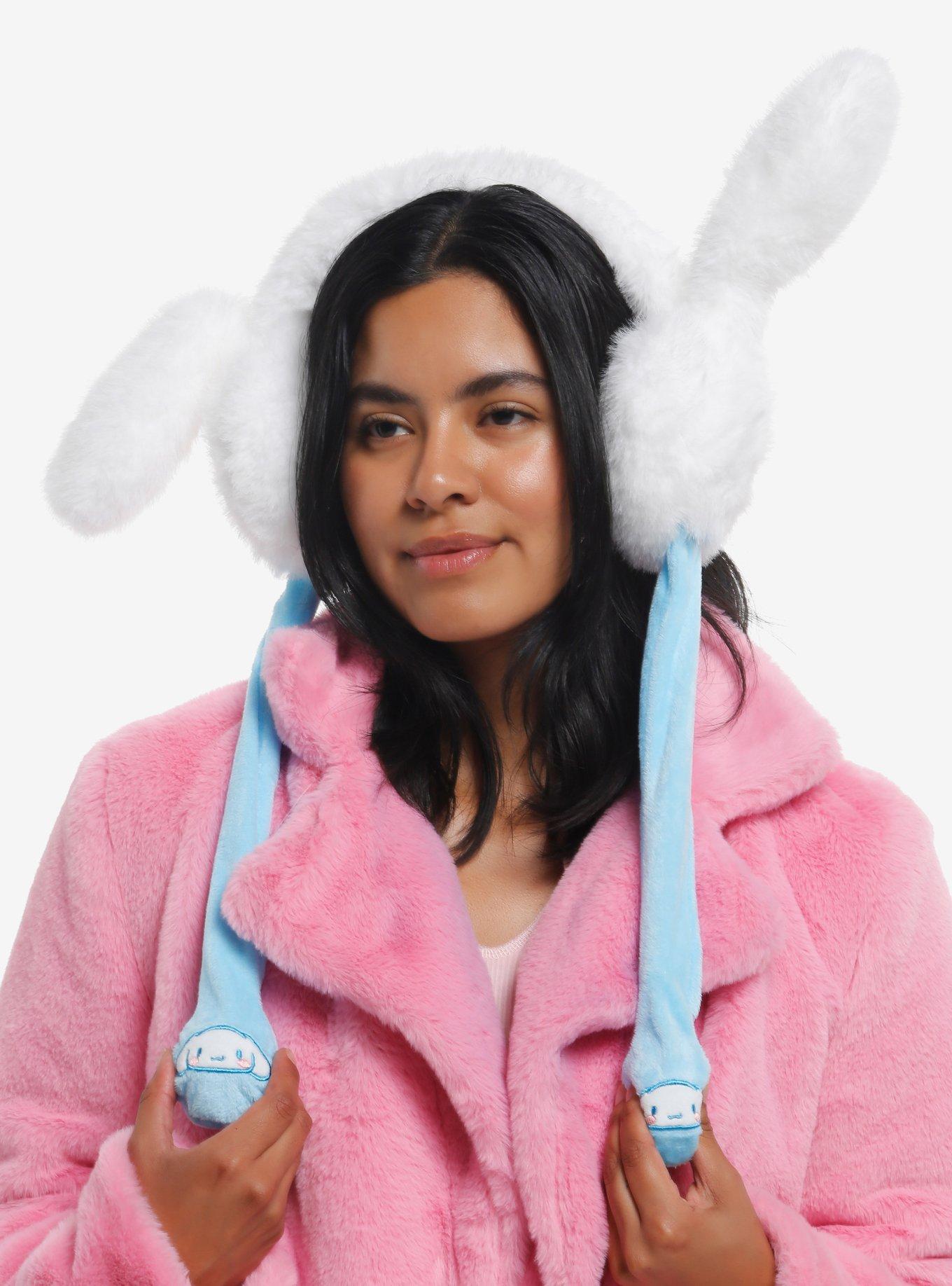 Cinnamoroll Fuzzy Tassel Earmuffs With Movable Ears, , hi-res