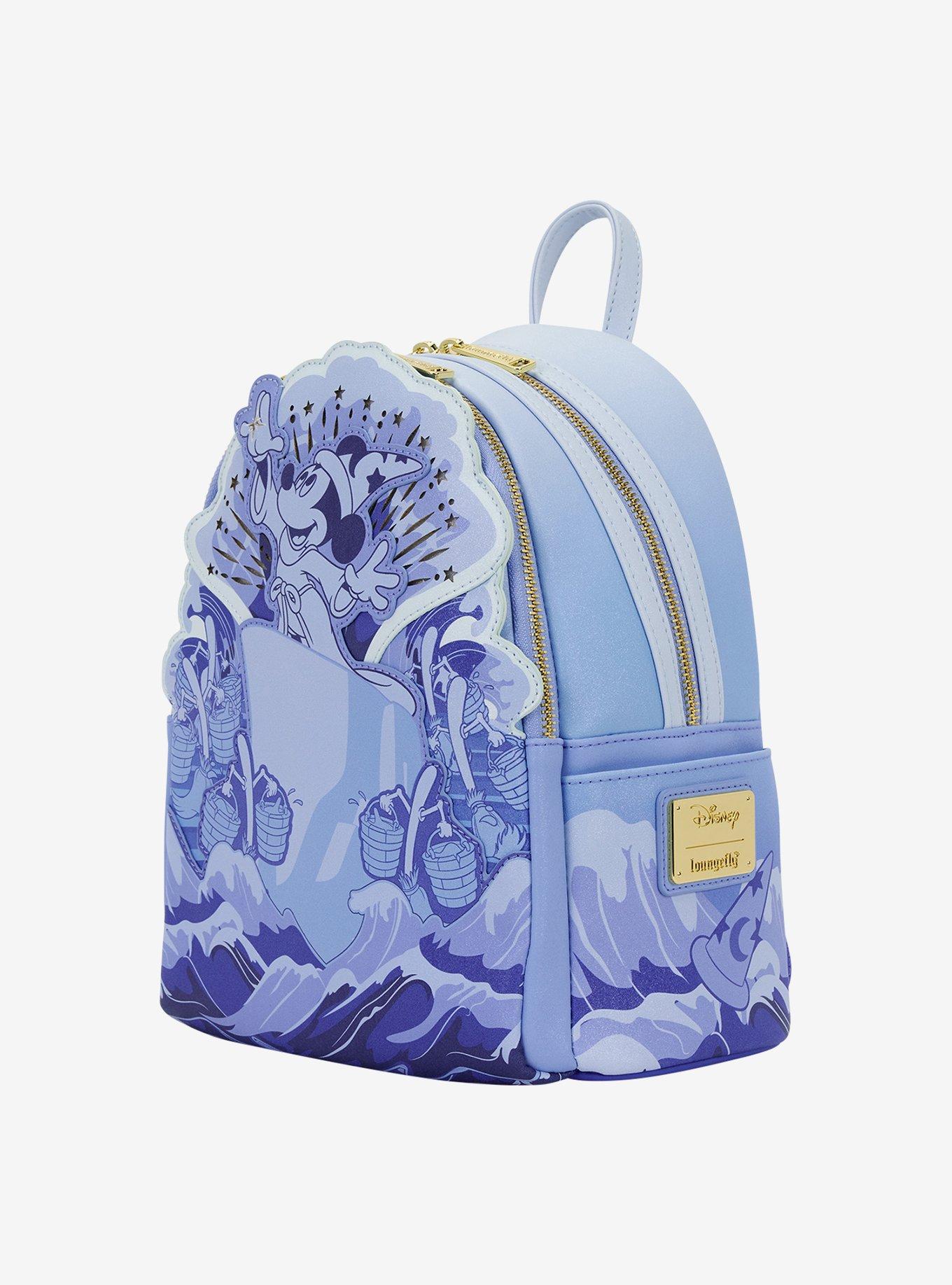 Loungefly Disney Fantasia Sorcerer Mickey Light-Up Mini Backpack, , alternate