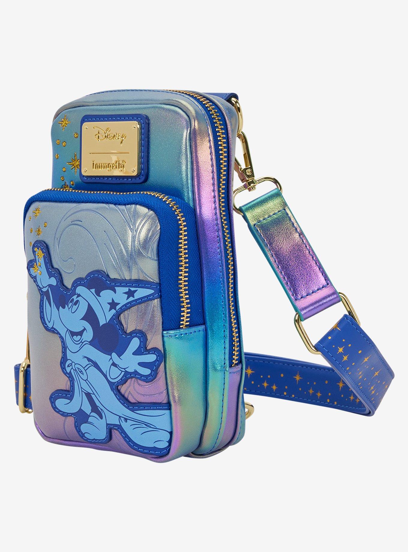 Loungefly Disney Fantasia Rainbow Shine Cell Phone Crossbody Bag with Coin Purse