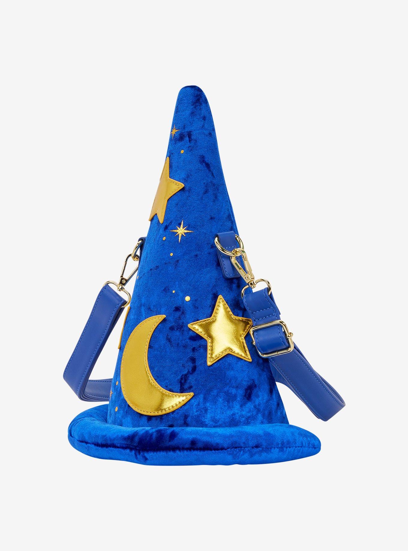 Loungefly Disney Fantasia Sorcerer Mickey Hat Figural Crossbody Bag, , hi-res