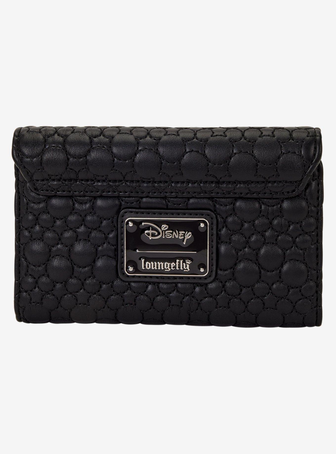 Loungefly Disney Mickey Mouse Floral Sketch Quilted Wallet, , alternate