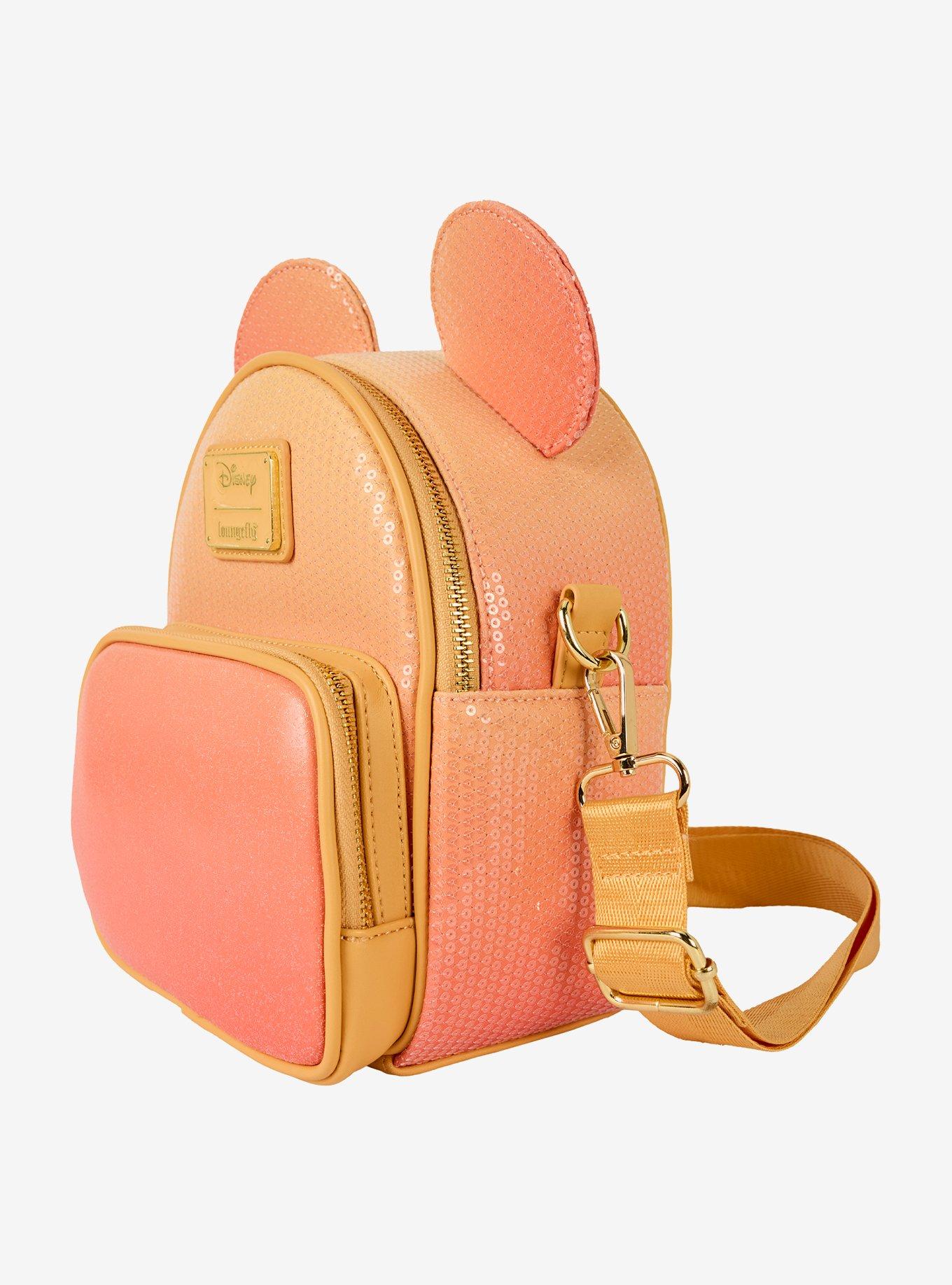 Loungefly Mickey Mouse Ears Ombre Sequin Convertible Mini Backpack, , hi-res