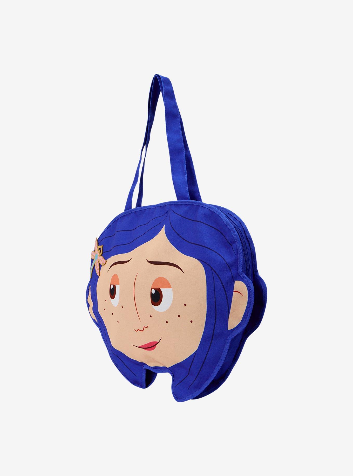 Loungefly Coraline Face Figural Canvas Tote Bag, , hi-res