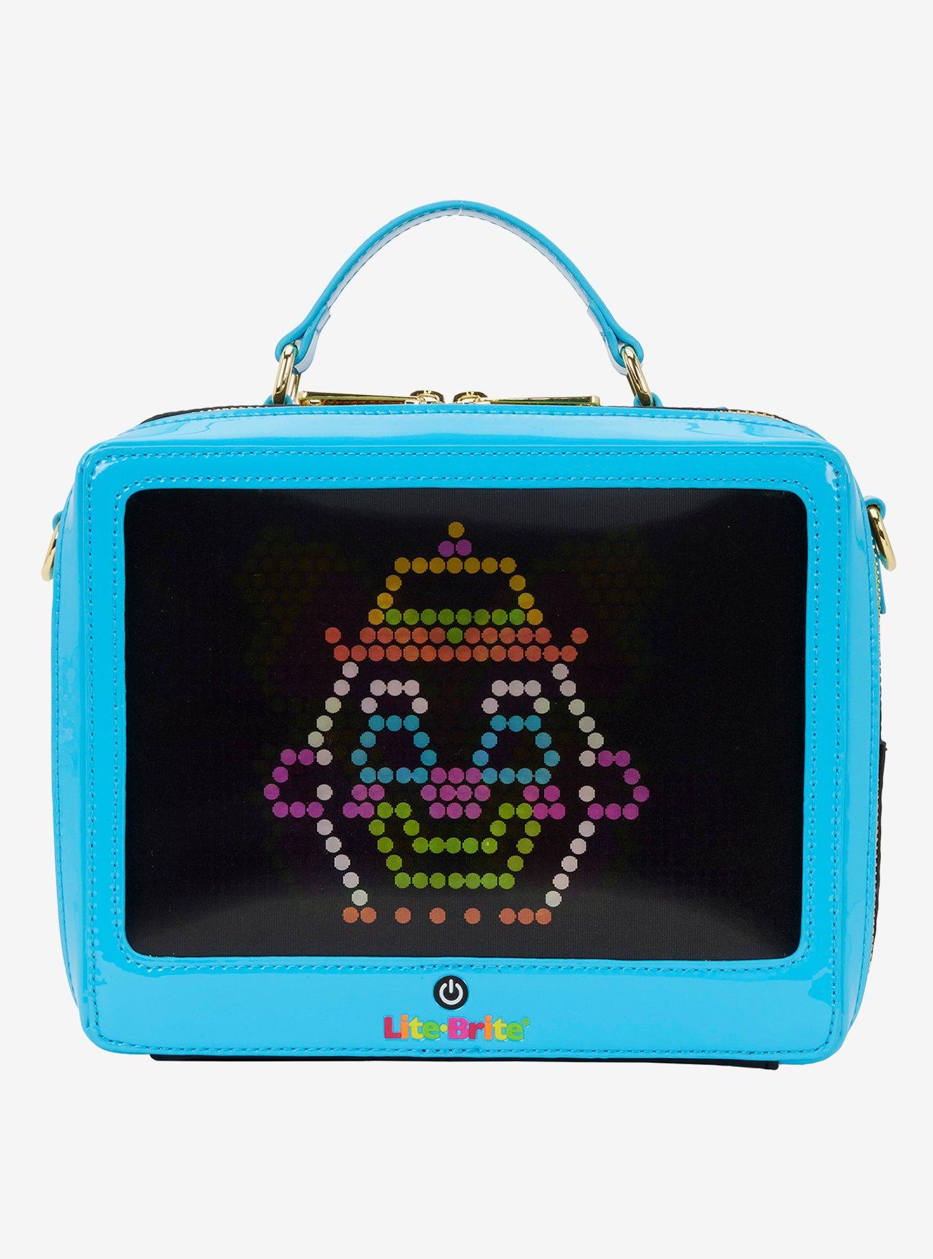 Loungefly Lite-Brite Lenticular Glow-in-The-Dark Crossbody Bag With Coin Purse
