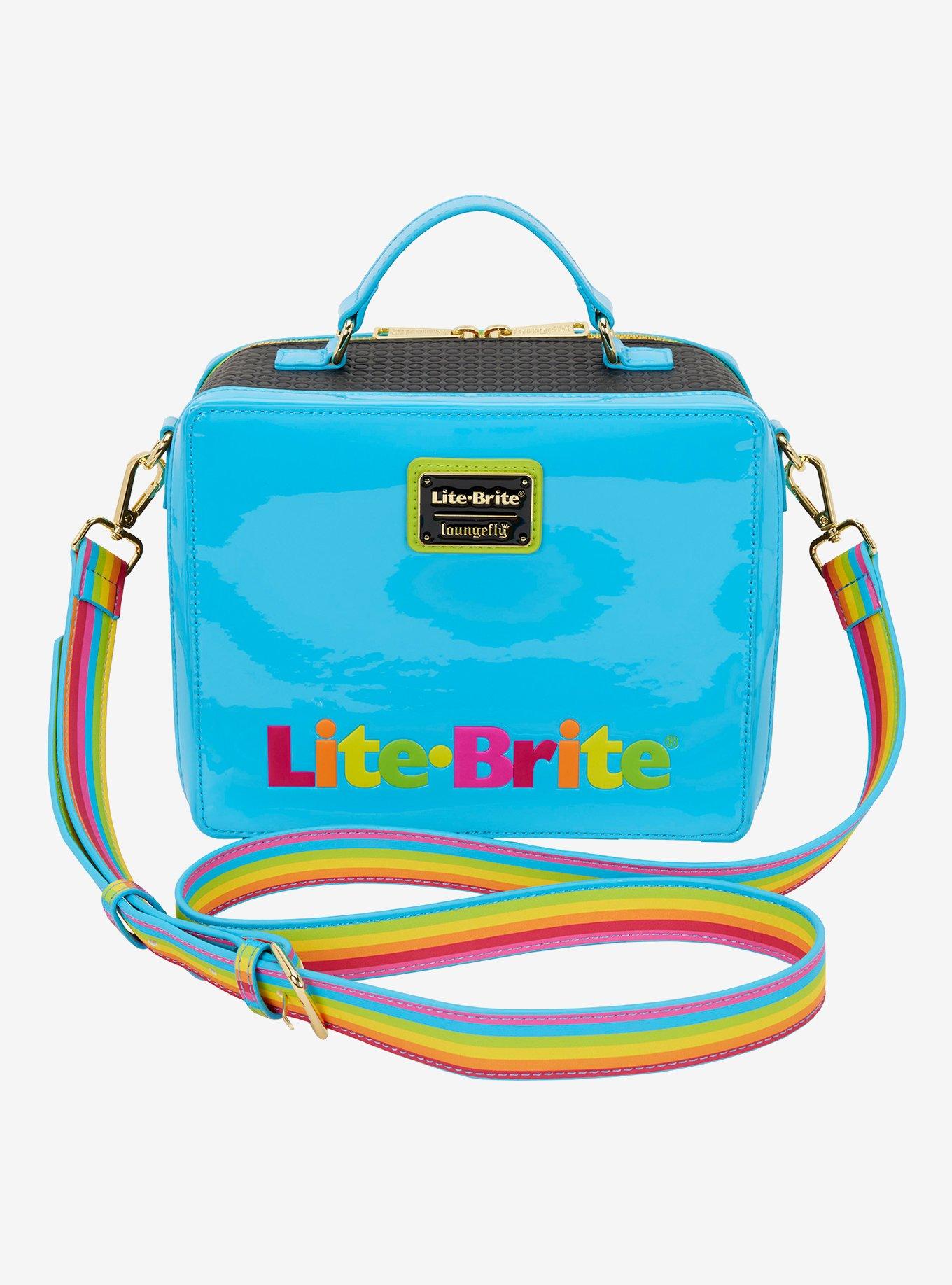 Loungefly Lite-Brite Lenticular Glow-in-The-Dark Crossbody Bag With Coin Purse