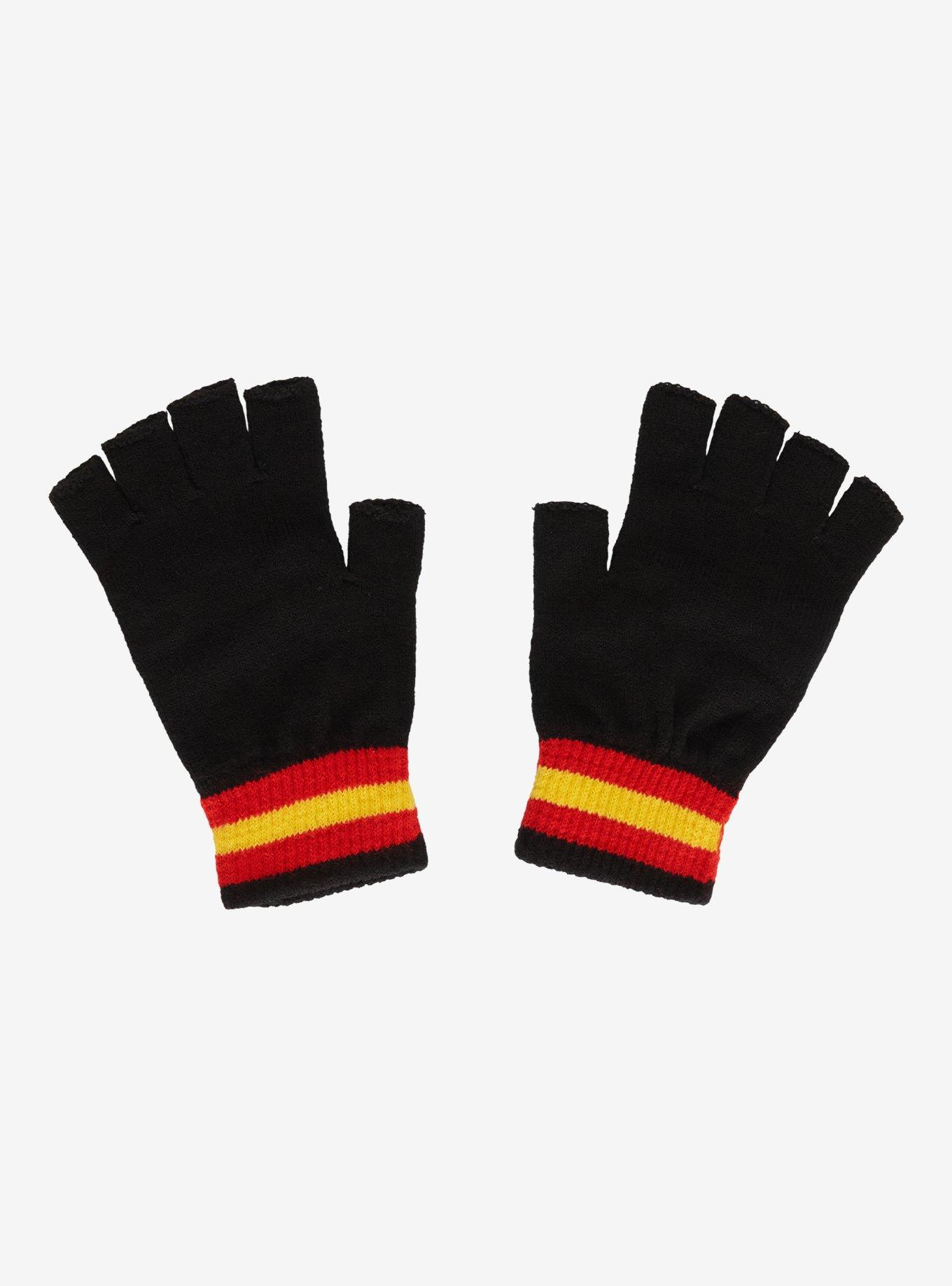 One Piece Jolly Roger Grommet Fingerless Gloves, , hi-res