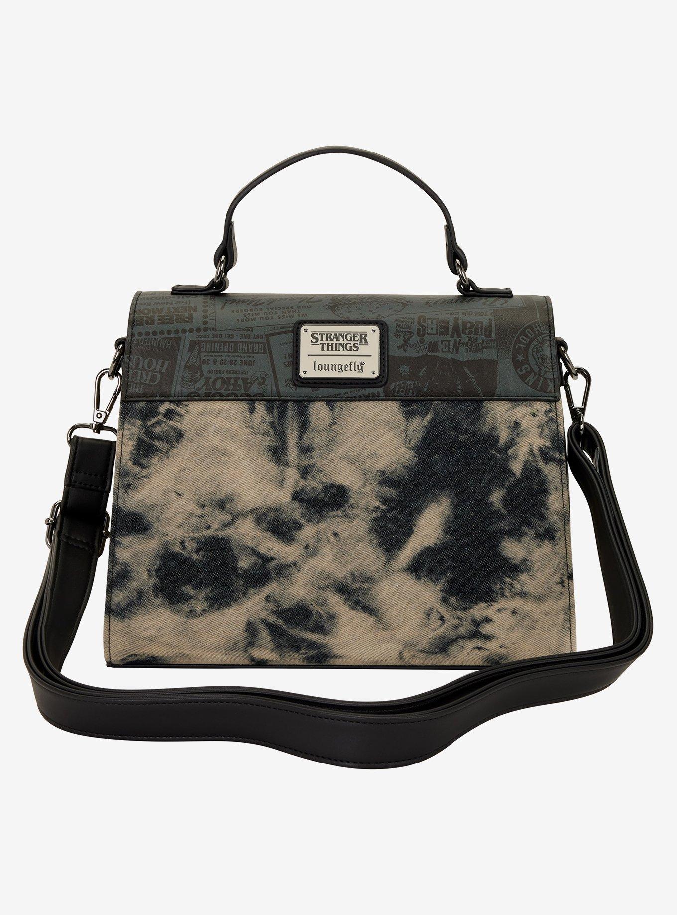 Loungefly Stranger Things Hellfire Club Acid Wash Crossbody Bag, , alternate