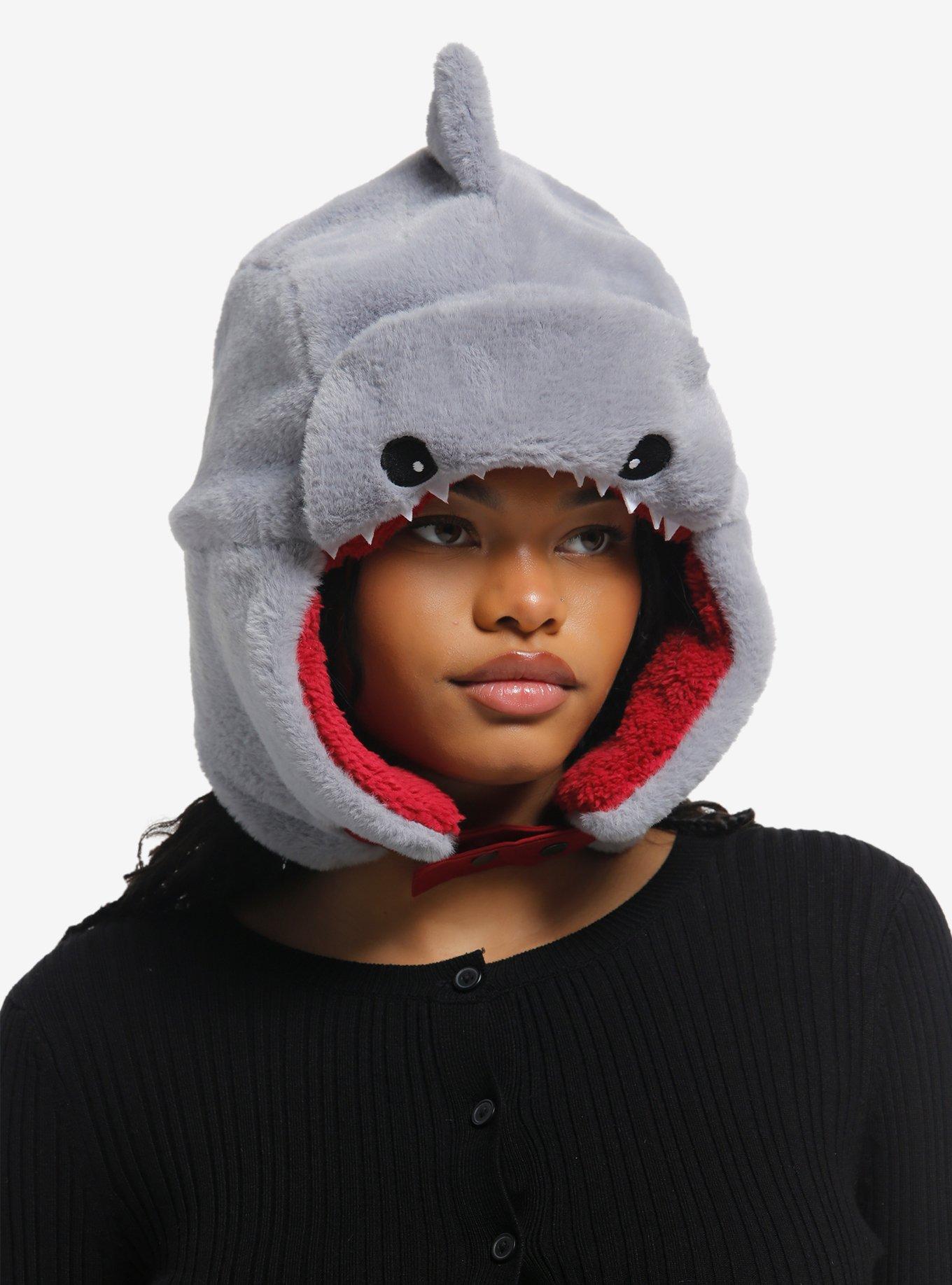 Shark Figural Trapper Hat, , hi-res