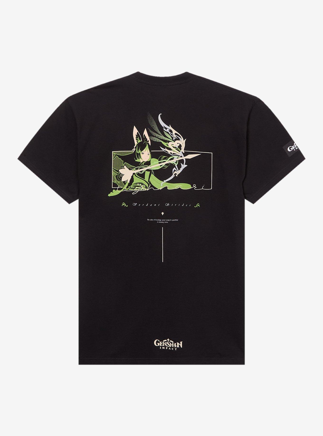 Genshin Impact Tighnari T-Shirt, NAVY, alternate