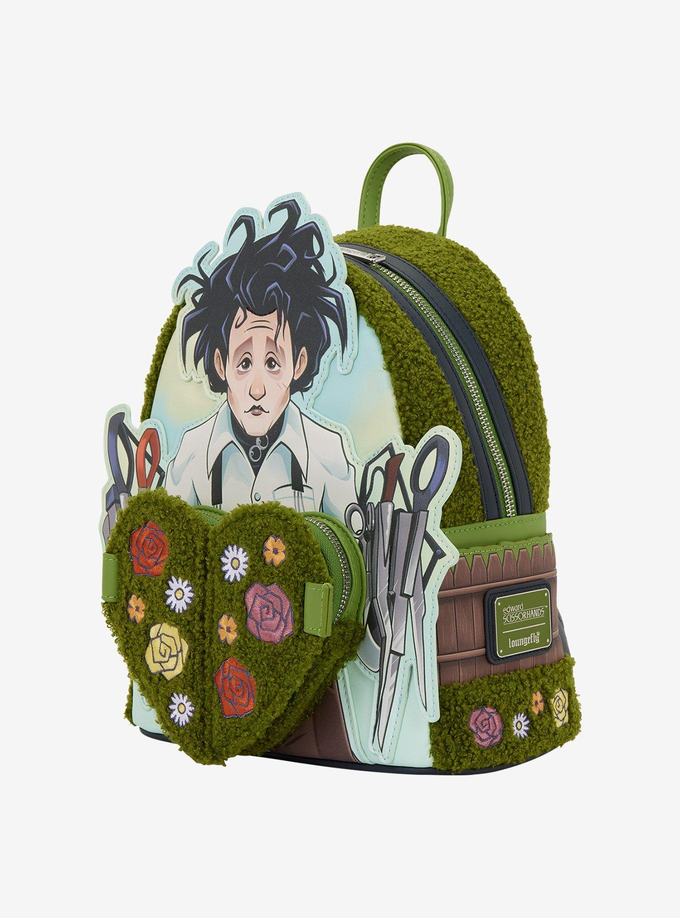 Loungefly Edward Scissorhands Sherpa Topiary Mini Backpack, , alternate