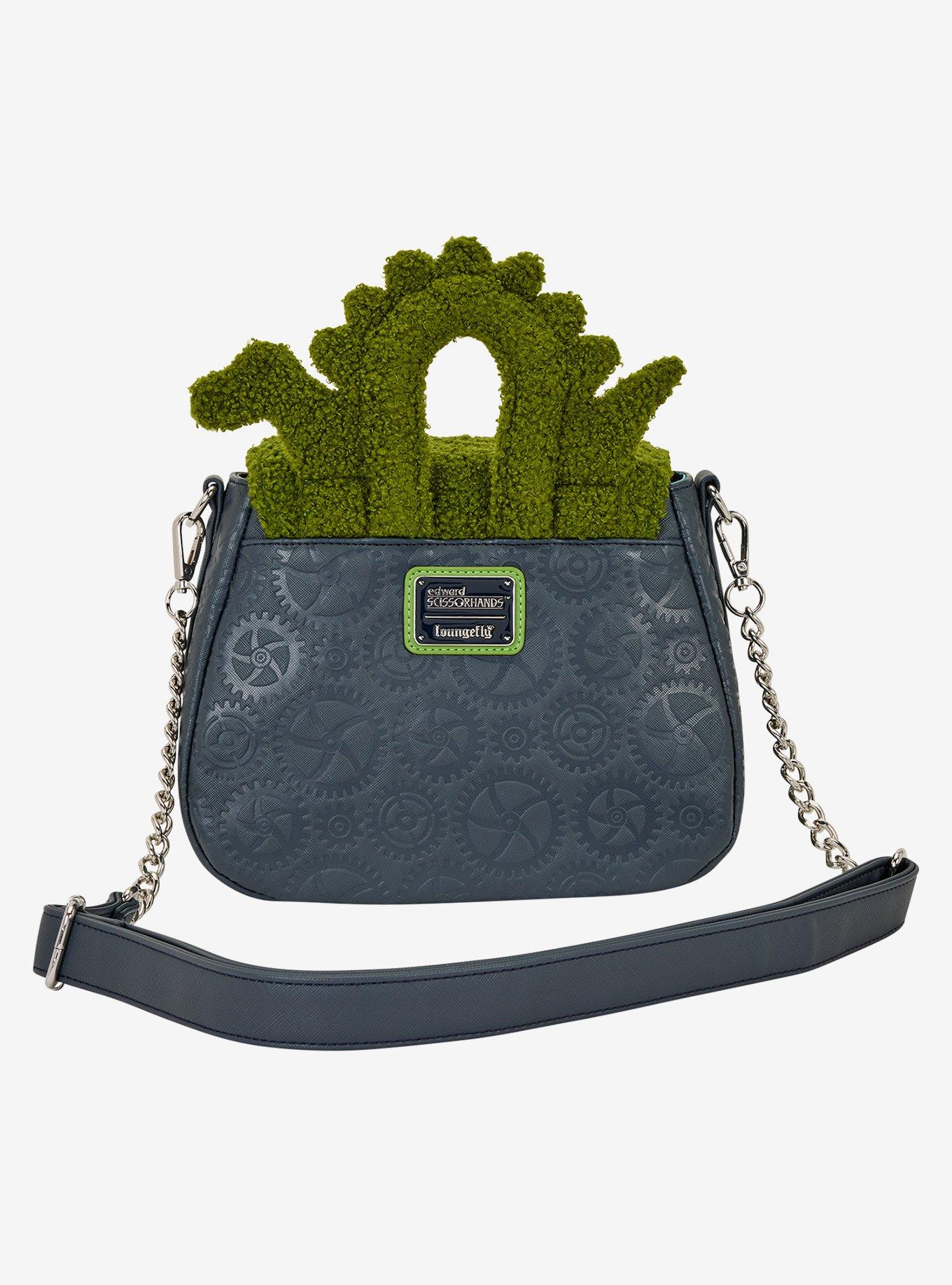 Loungefly Edward Scissorhands Sherpa Topiary Crossbody Bag, , alternate - view 3
