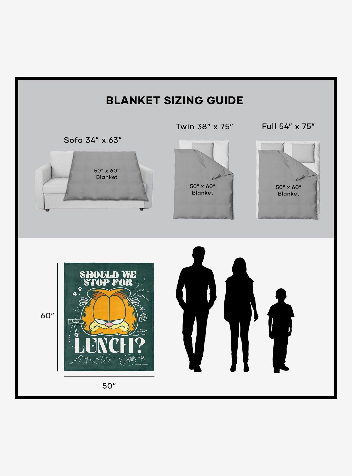 Garfield Stop For Lunch Silk Touch Sherpa Throw Blanket, , alternate