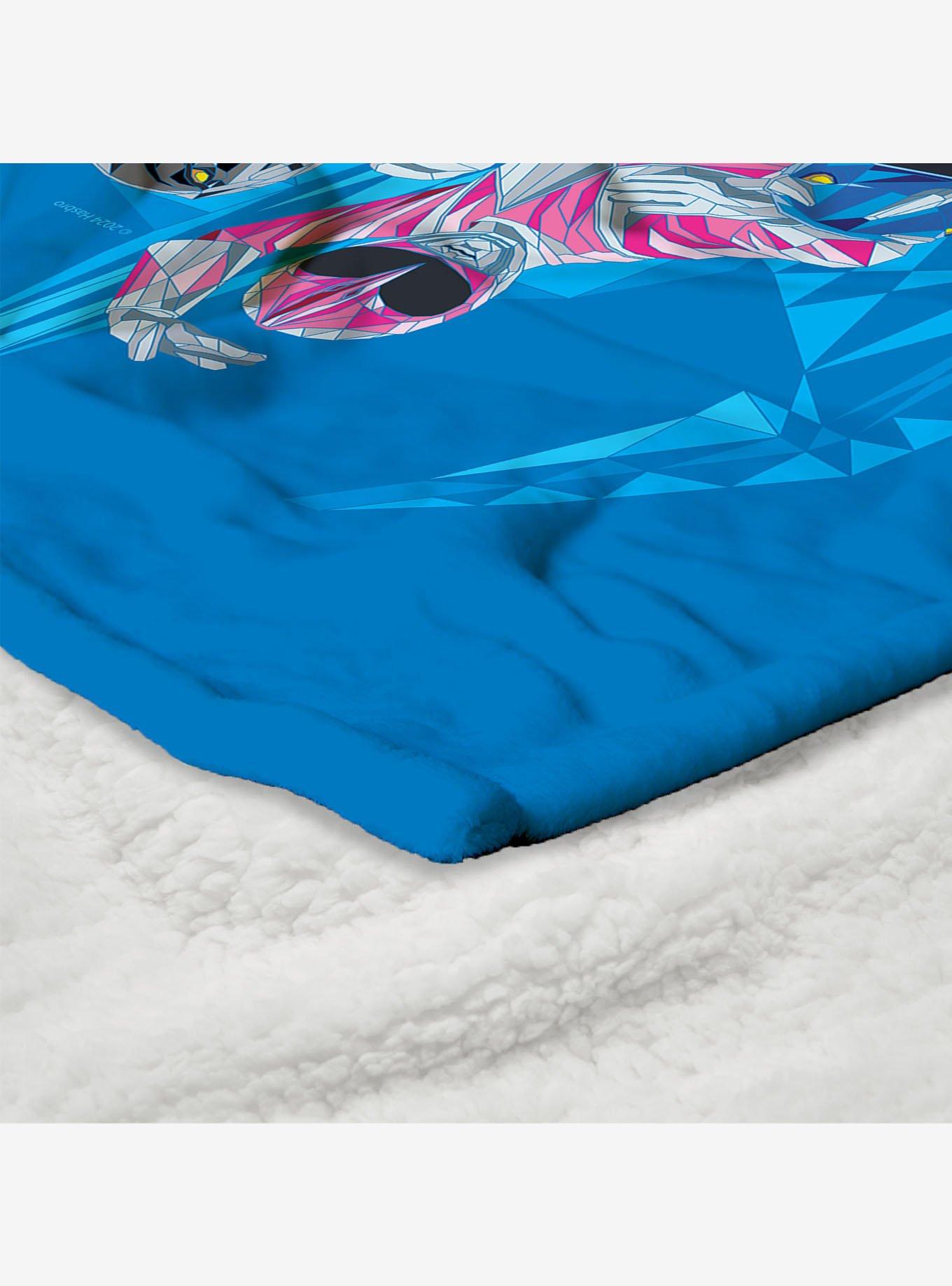 Mighty Morphin Power Rangers All Systems Go Silk Touch Sherpa Throw Blanket, , alternate