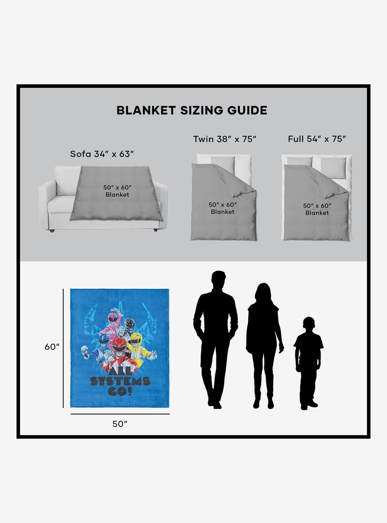 Mighty Morphin Power Rangers All Systems Go Silk Touch Sherpa Throw Blanket, , alternate