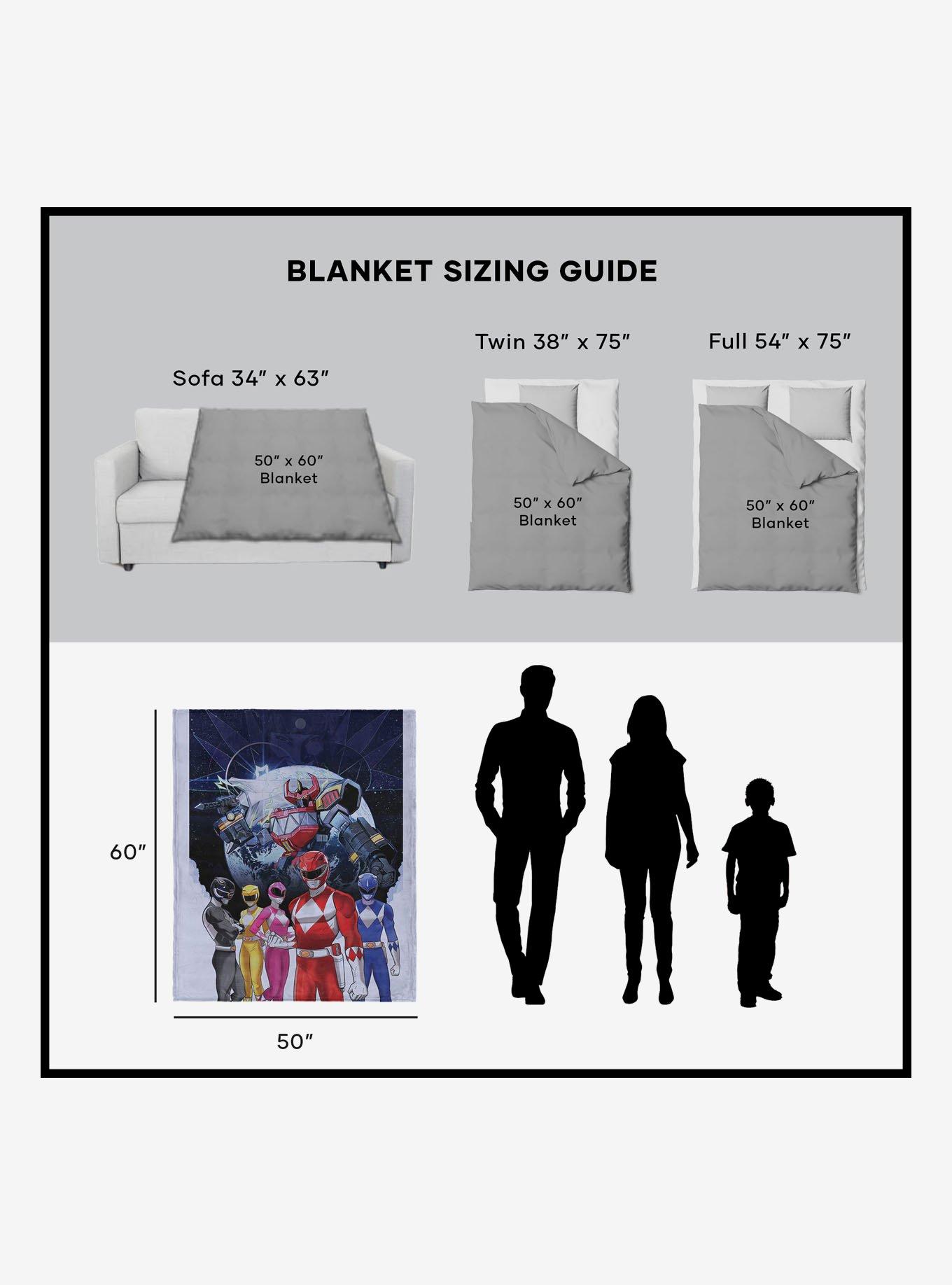 Mighty Morphin Power Rangers Silk Touch Sherpa Throw Blanket, , alternate