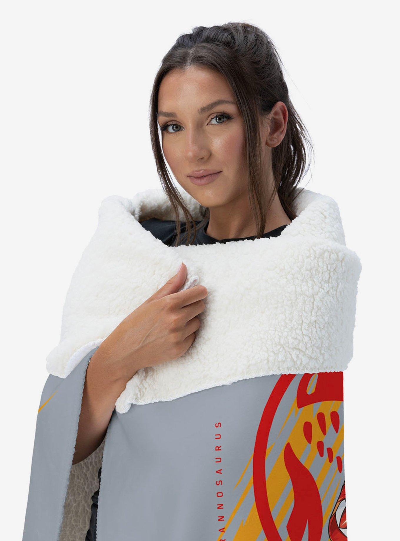 Mighty Morphin Power Rangers Red Ranger Silk Touch Sherpa Throw Blanket, , alternate