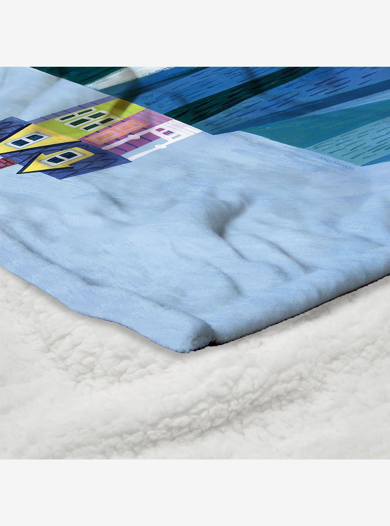 Disney Up Touched Down Silk Touch Sherpa Throw Blanket, , alternate
