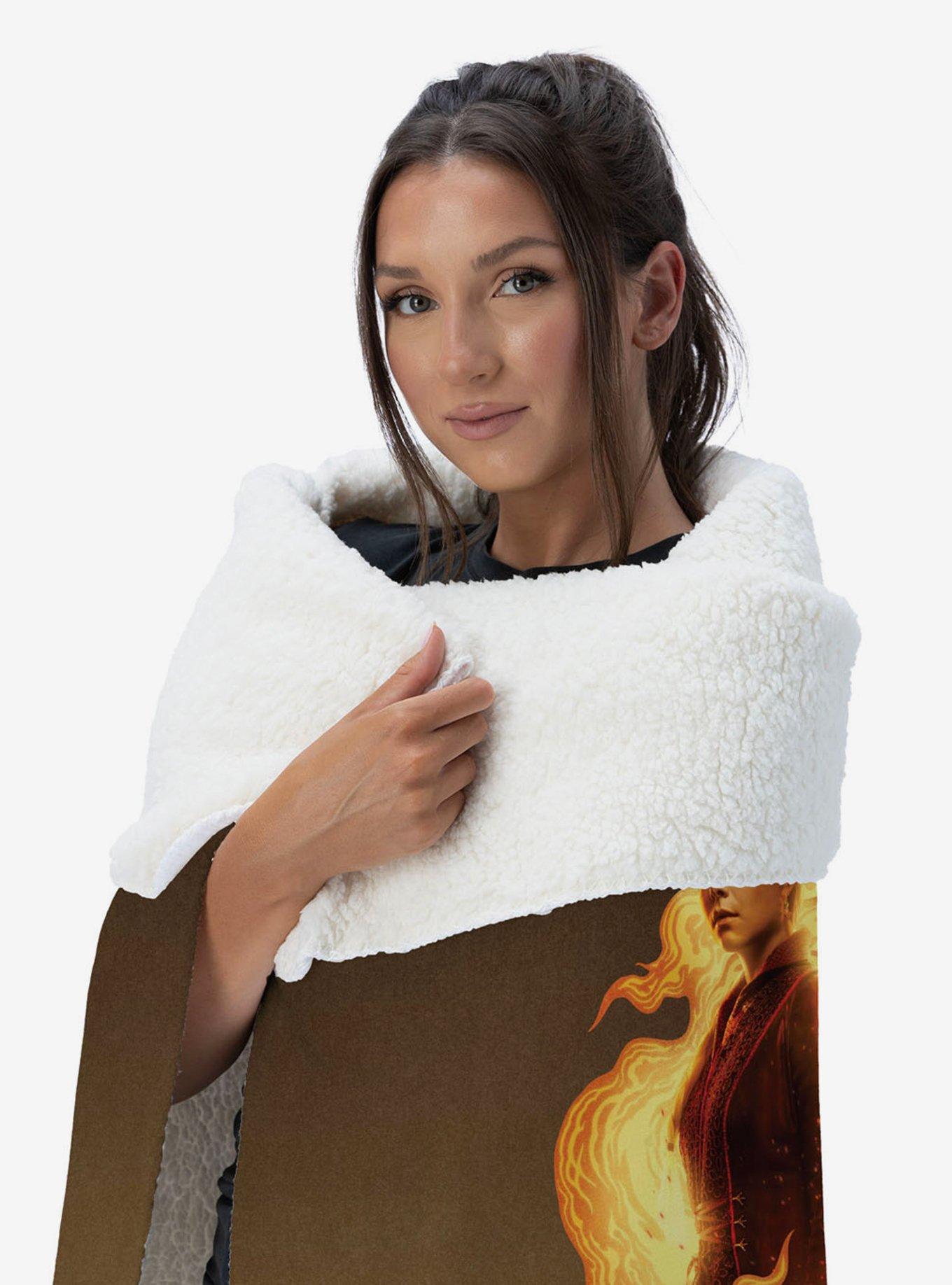 House of the Dragon Fire and Blood Reigns Silk Touch Sherpa Throw Blanket, , alternate