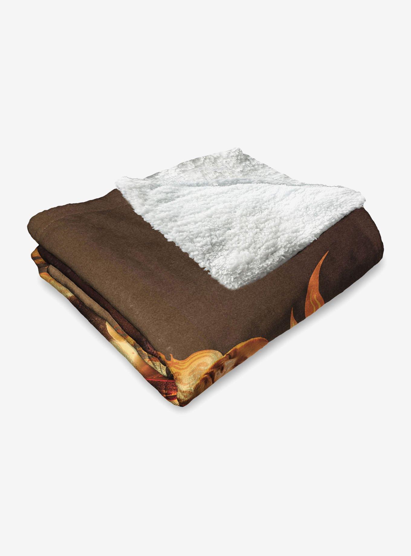 House of the Dragon Fire and Blood Reigns Silk Touch Sherpa Throw Blanket, , alternate