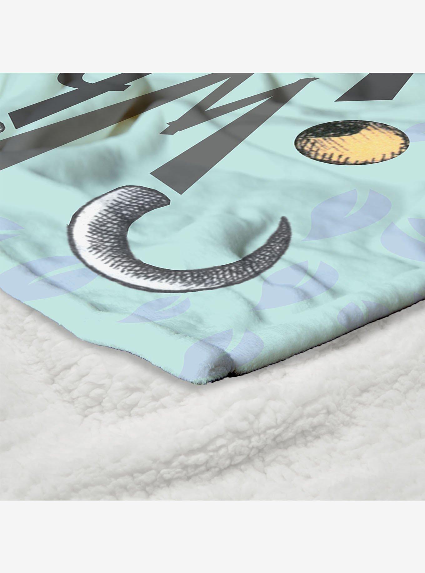 Where The Wild Things Are In The Leaves Silk Touch Sherpa Throw Blanket, , alternate