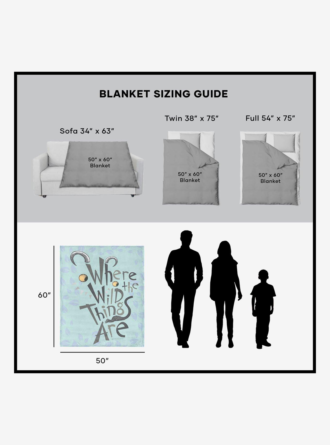 Where The Wild Things Are In The Leaves Silk Touch Sherpa Throw Blanket, , alternate